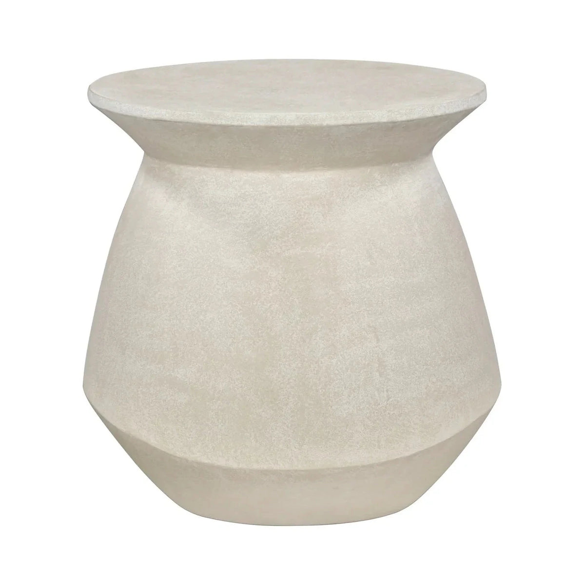 Poki Ivory Stucco Side Table