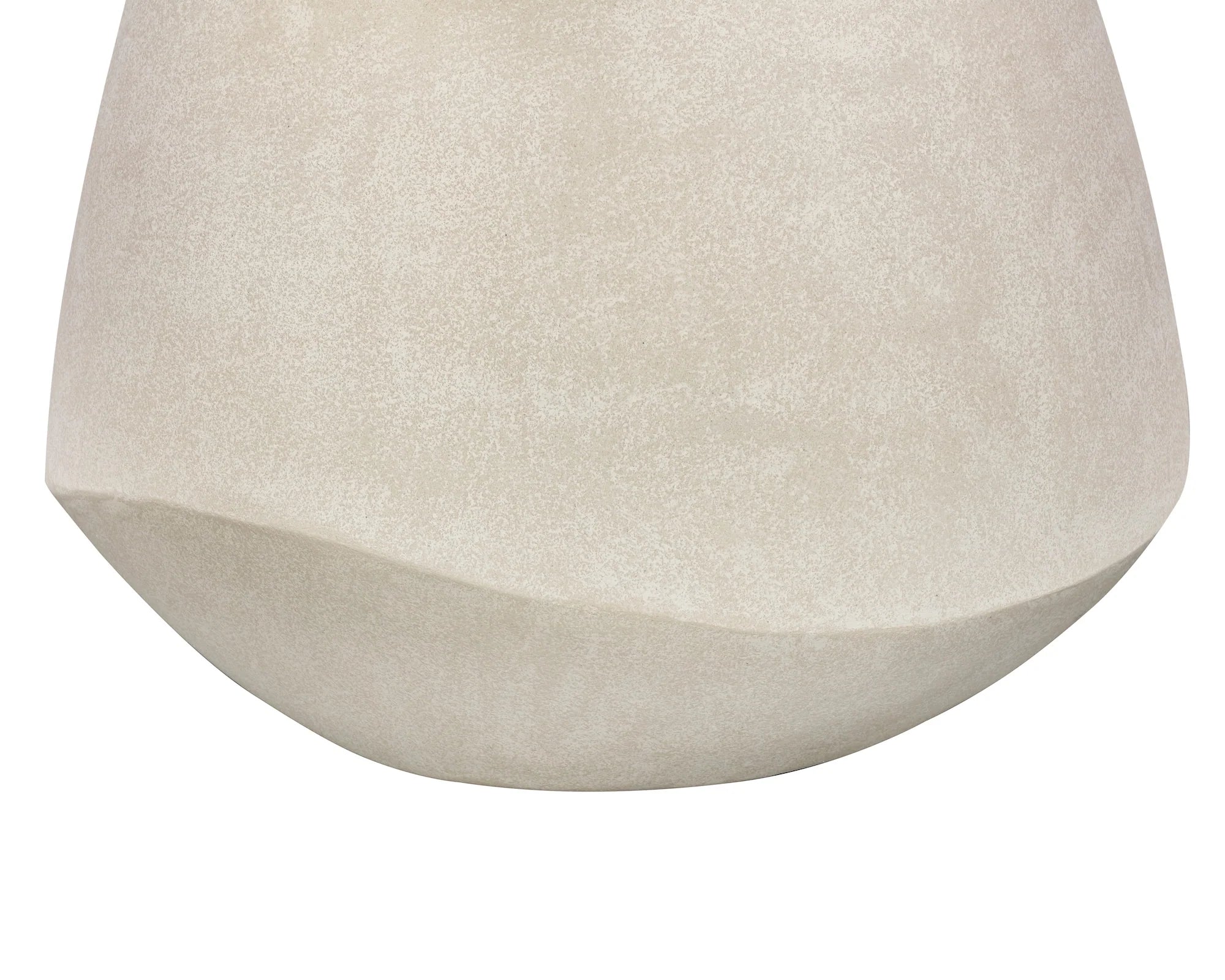 Poki Ivory Stucco Side Table