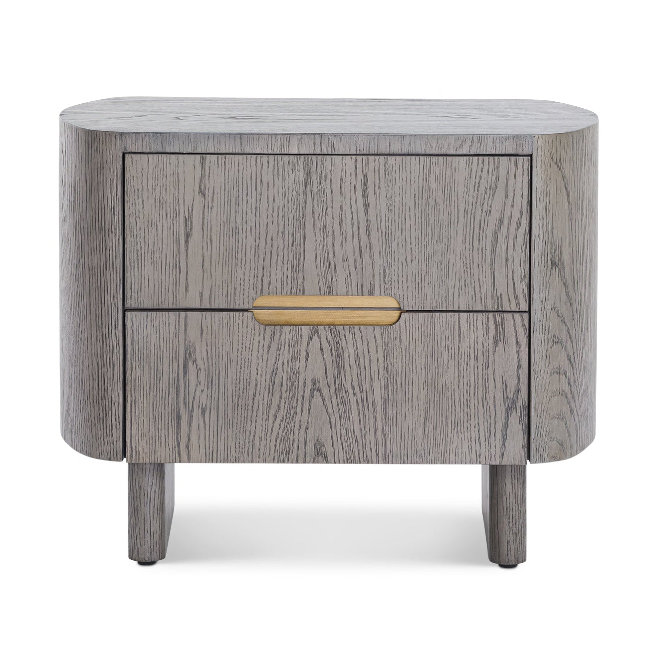 Lettos Silver Black Bedside Table
