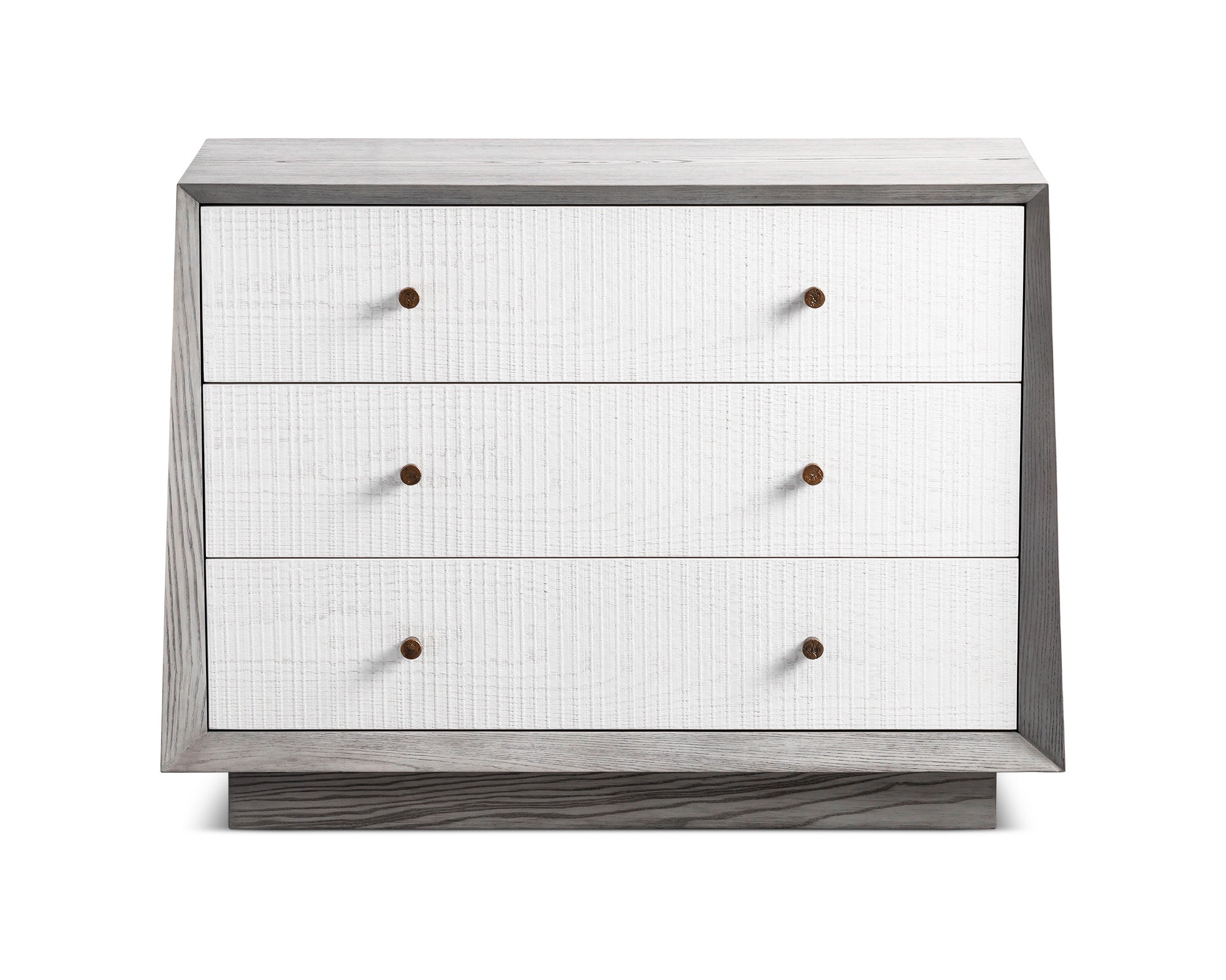 Otilia Chest Of Drawers - Silver Grey & Saw Cut