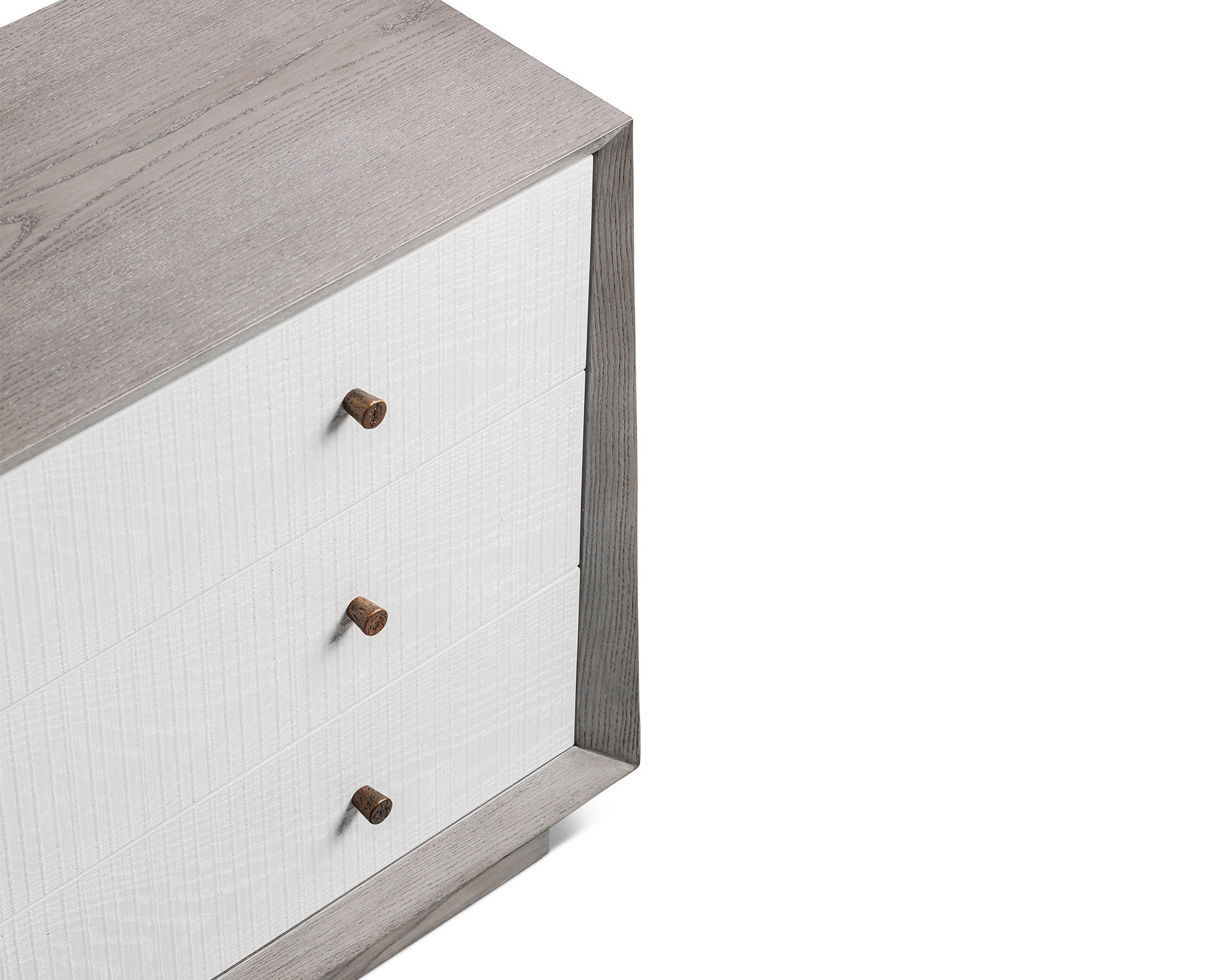 Otilia Chest Of Drawers - Silver Grey & Saw Cut
