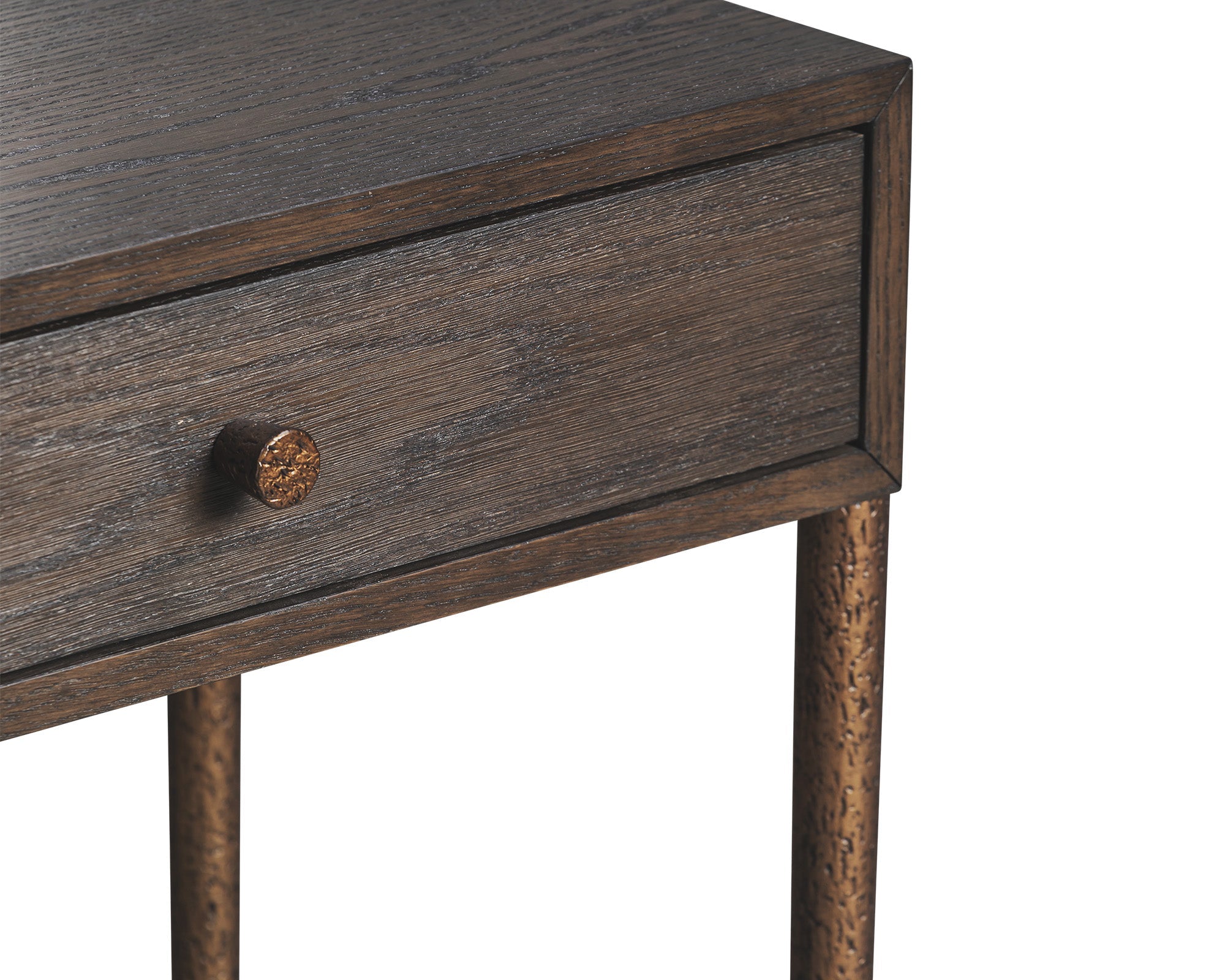 Nella Console Table - Dark Brushed Brown