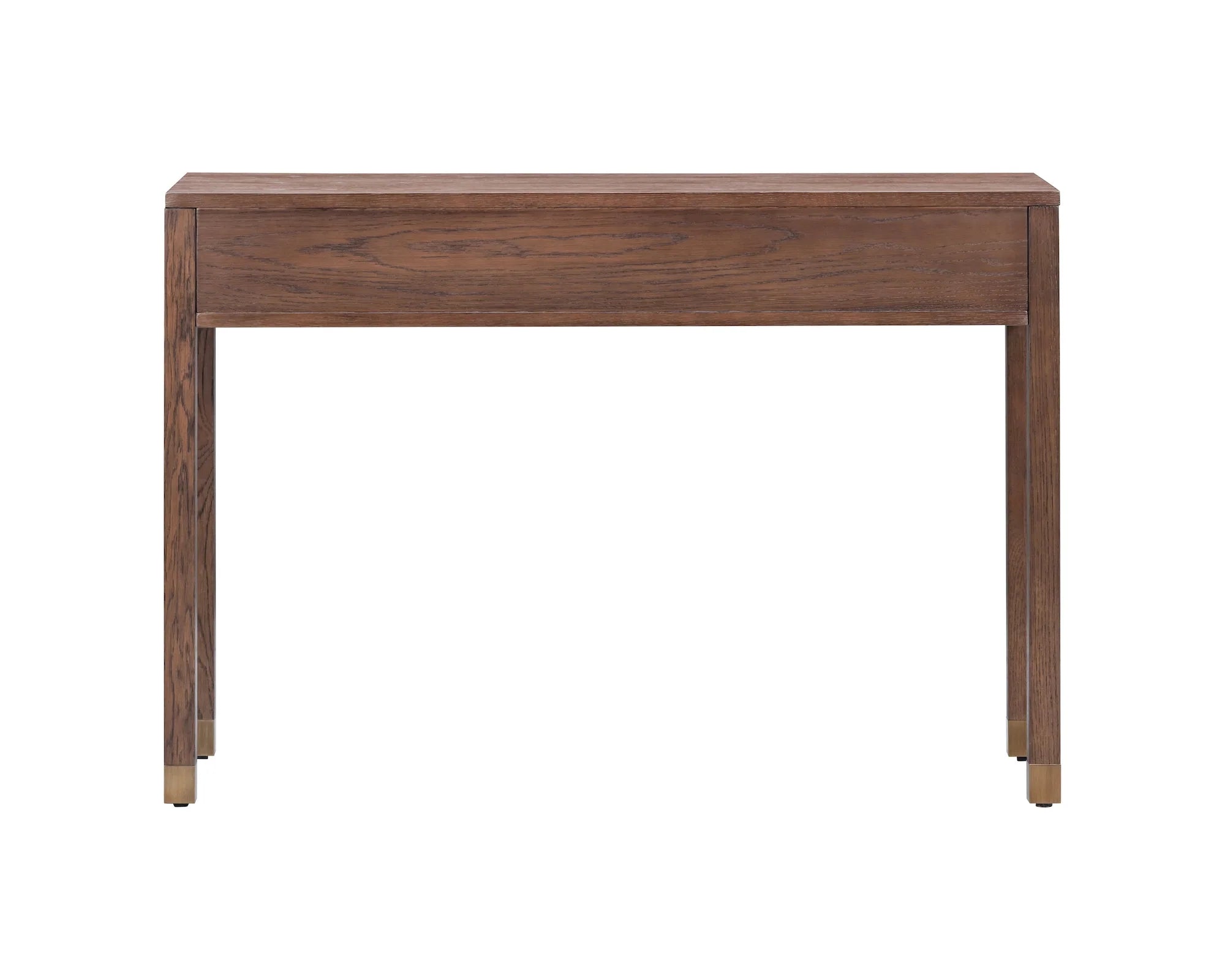 Alcudia Dark Brown Oak Wood & Antique Brass Dressing Table