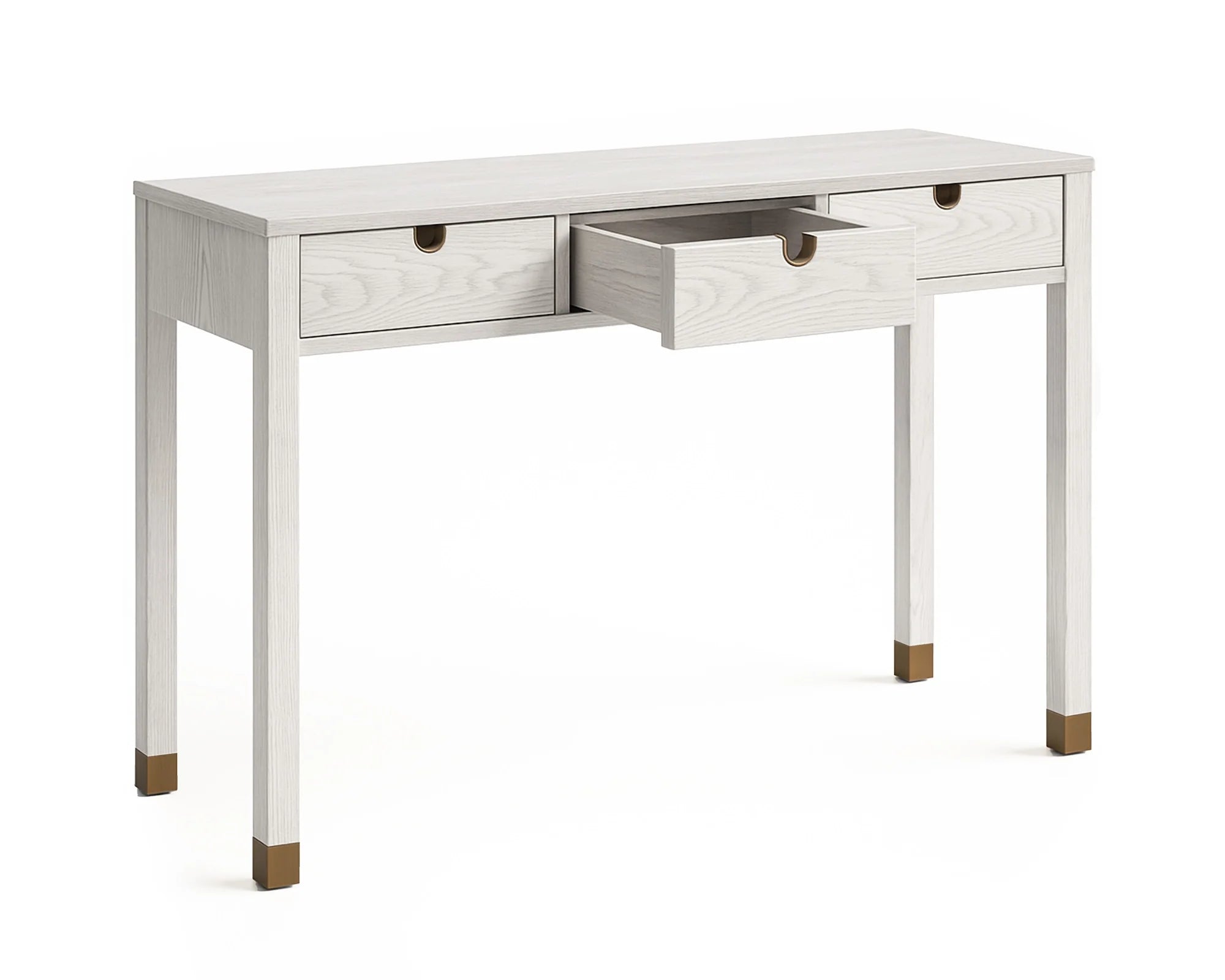 Alcudia Ivory Brushed & Antique Brass Dressing Table
