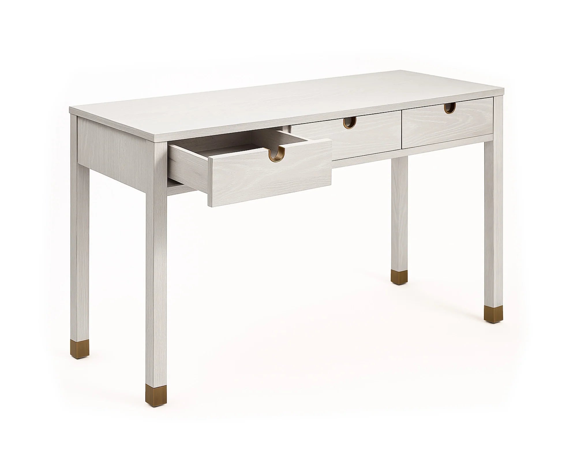 Alcudia Ivory Brushed & Antique Brass Dressing Table