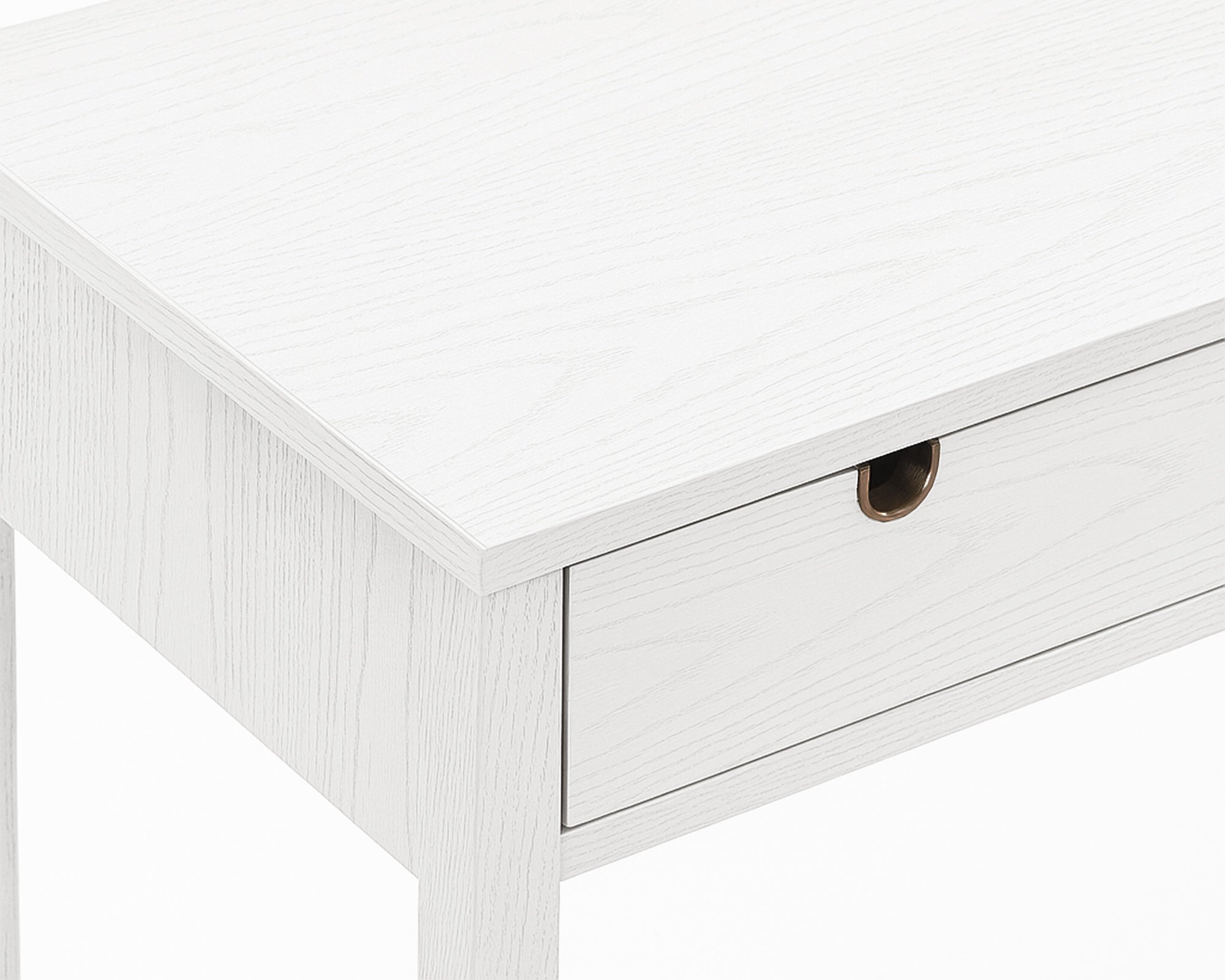Alcudia Dressing Table - Ivory Brushed & Antique Brass