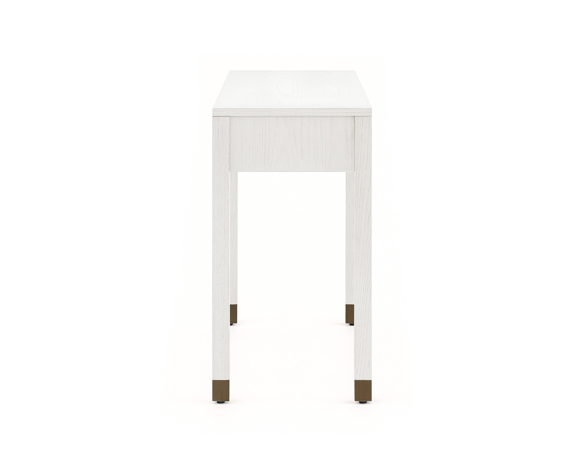 Alcudia Dressing Table - Ivory Brushed & Antique Brass