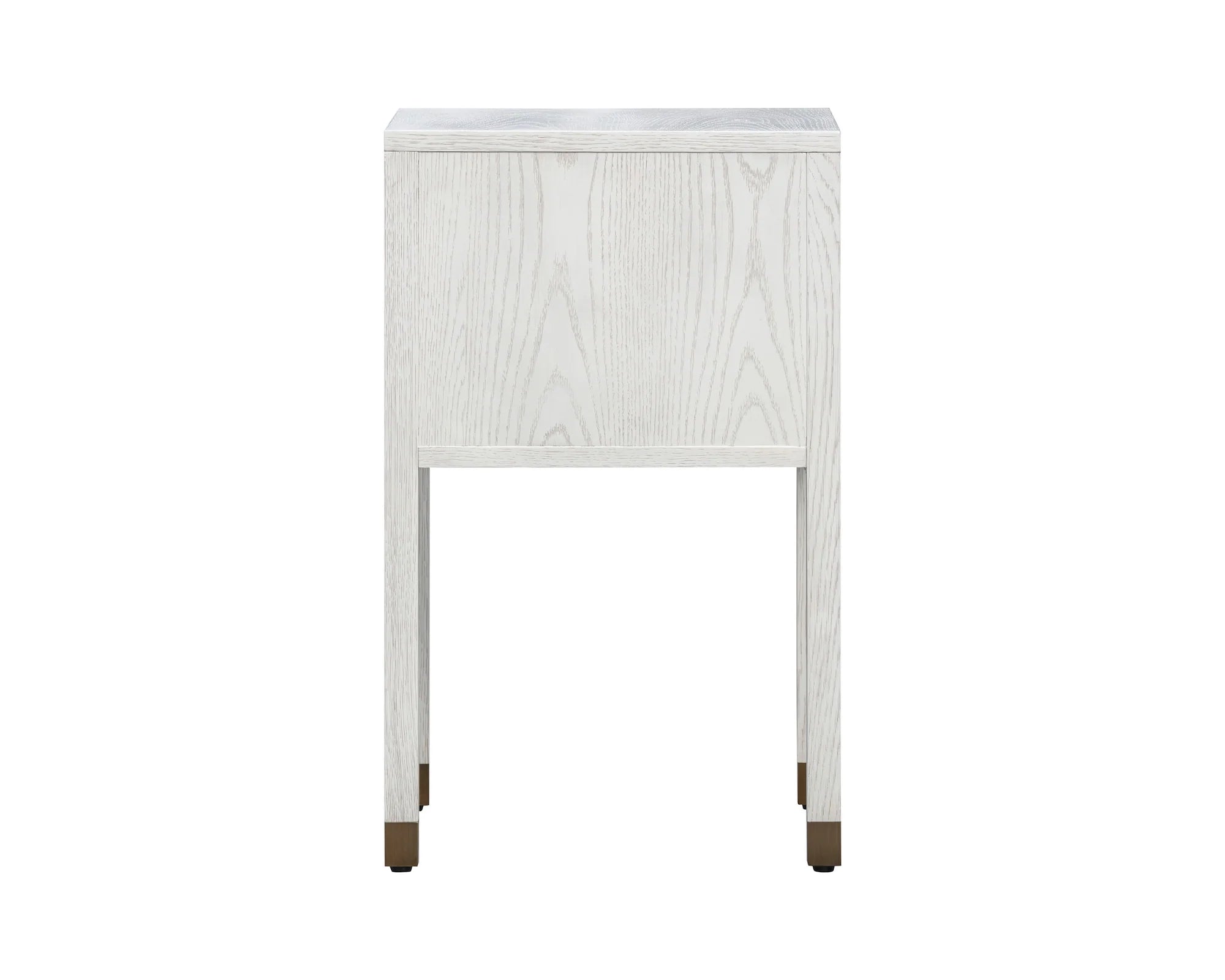 Alcudia Ivory Brushed & Antique Brass Bedside Table