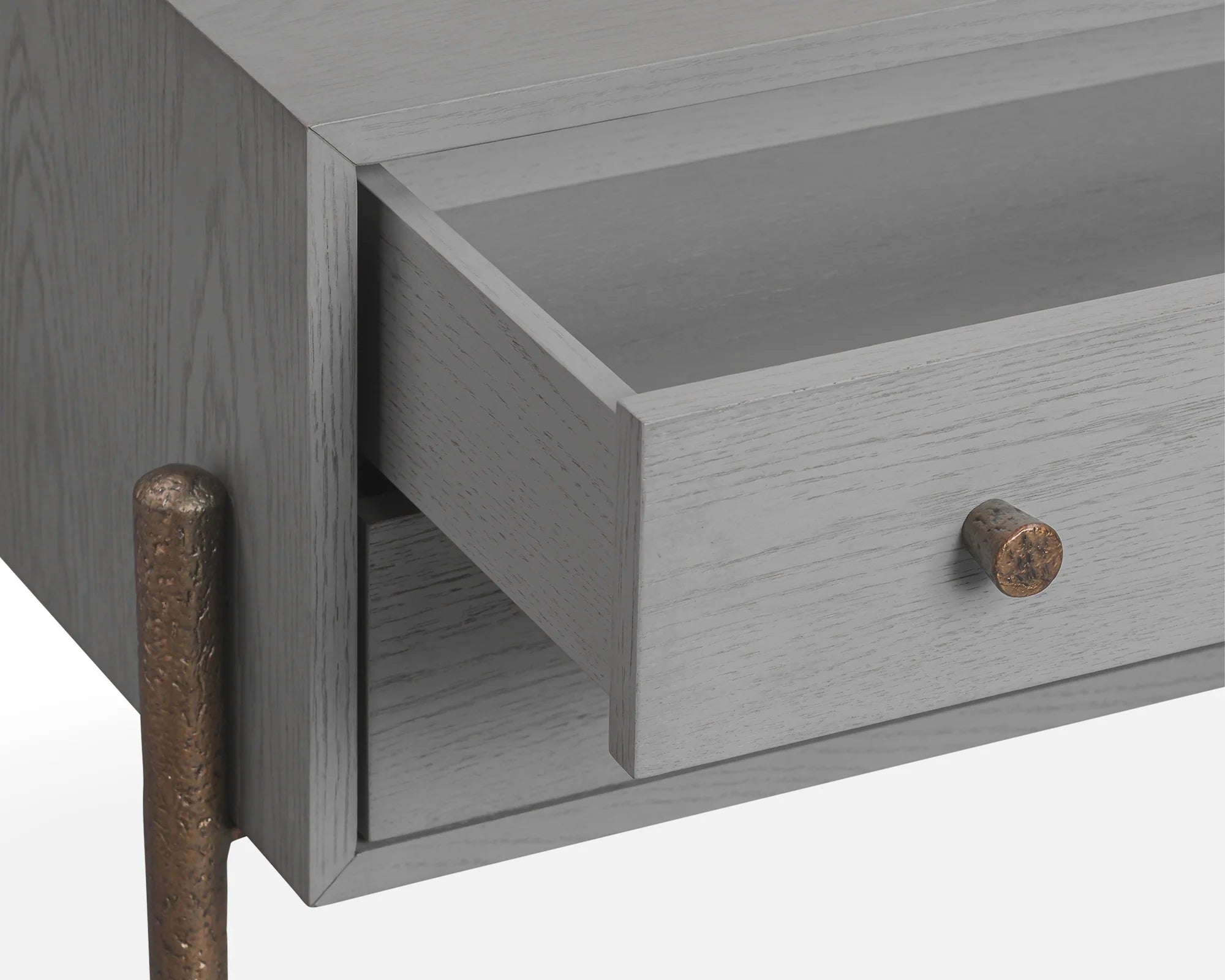 Nella London Fog Bedside Table