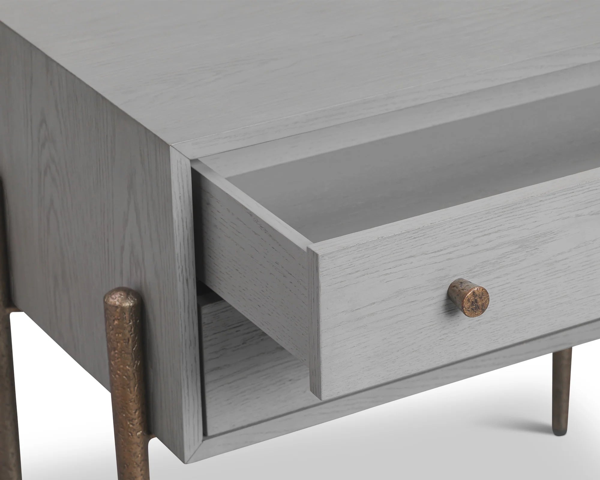 Nella London Fog Bedside Table