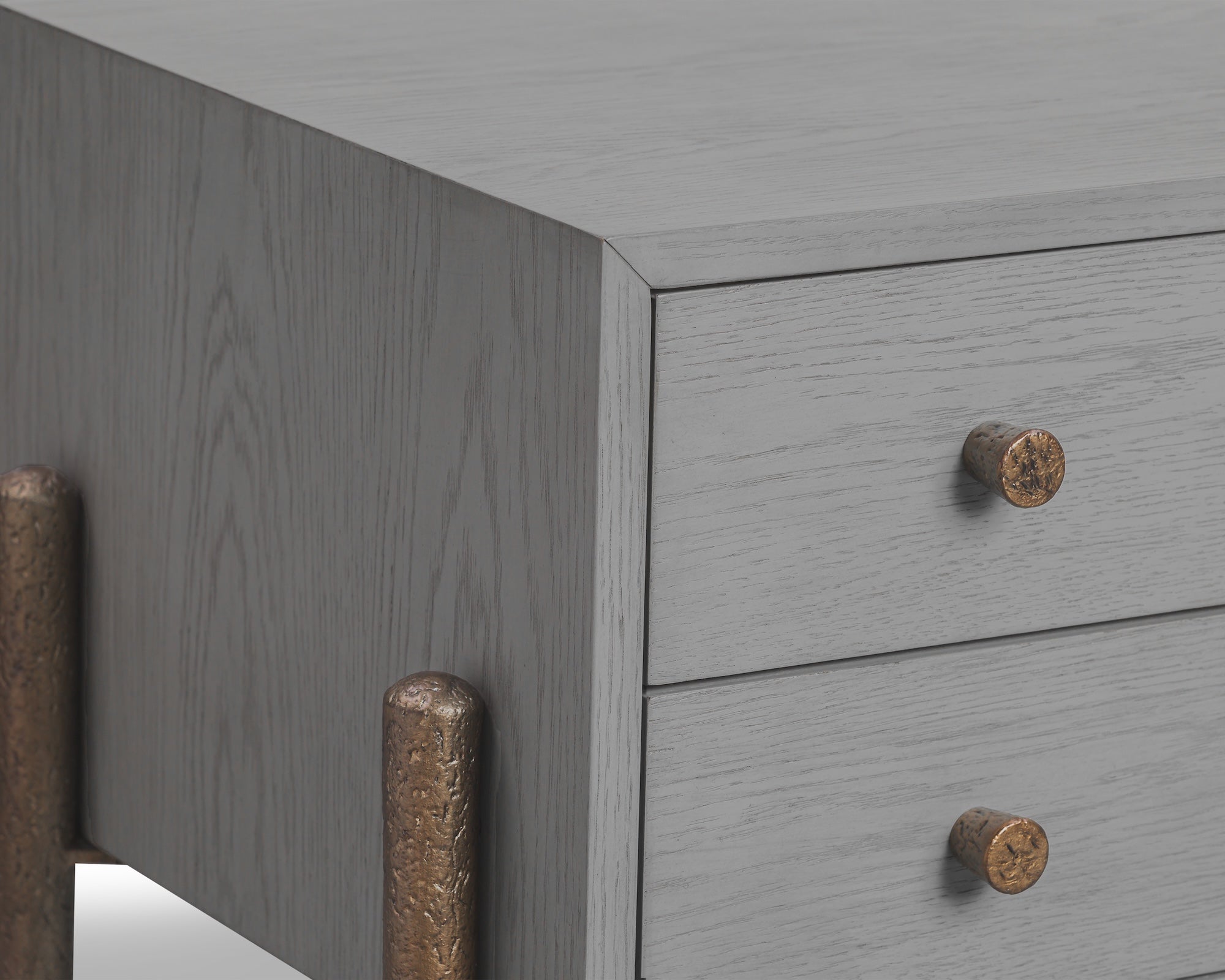 Nella Bedside Table - London Fog