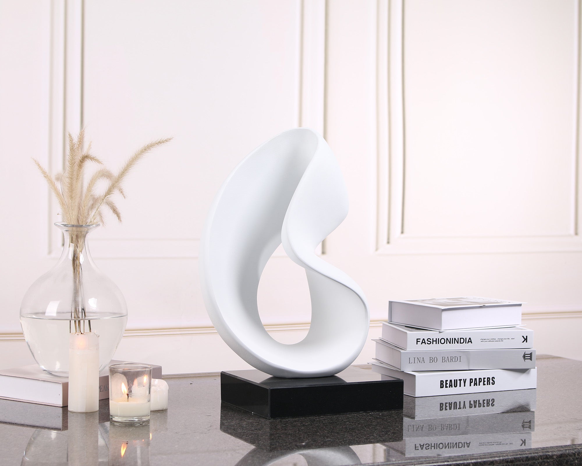 Lorenzo Abstract Sculpture - Black & White