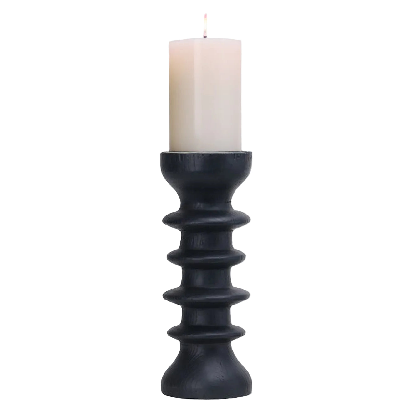 Genaro Black Candle Holder