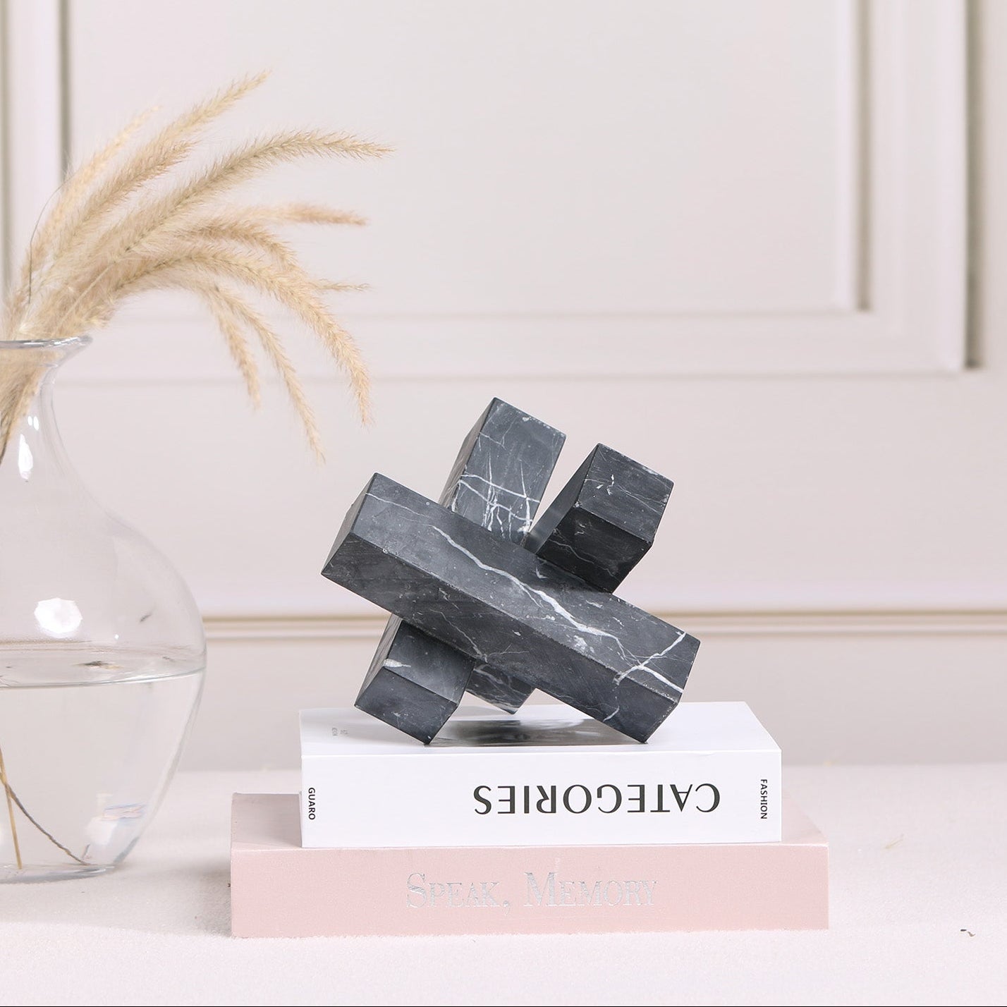 Jada Black Marble Sculpture