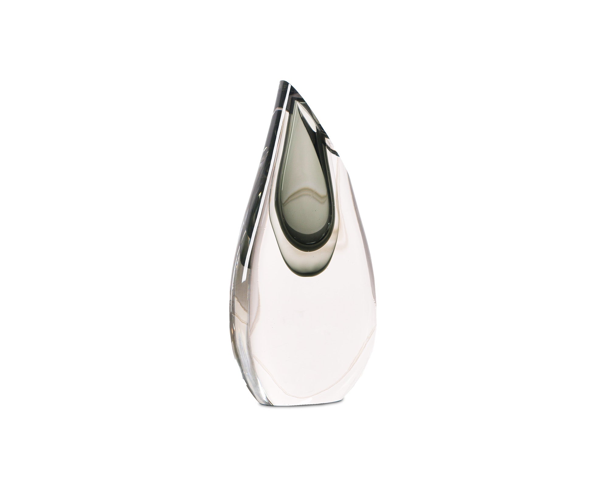 Fyre Grey Glass Vase