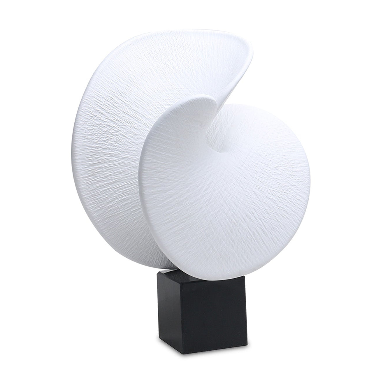 Nocturne Wave Black & White Marble Sculpture