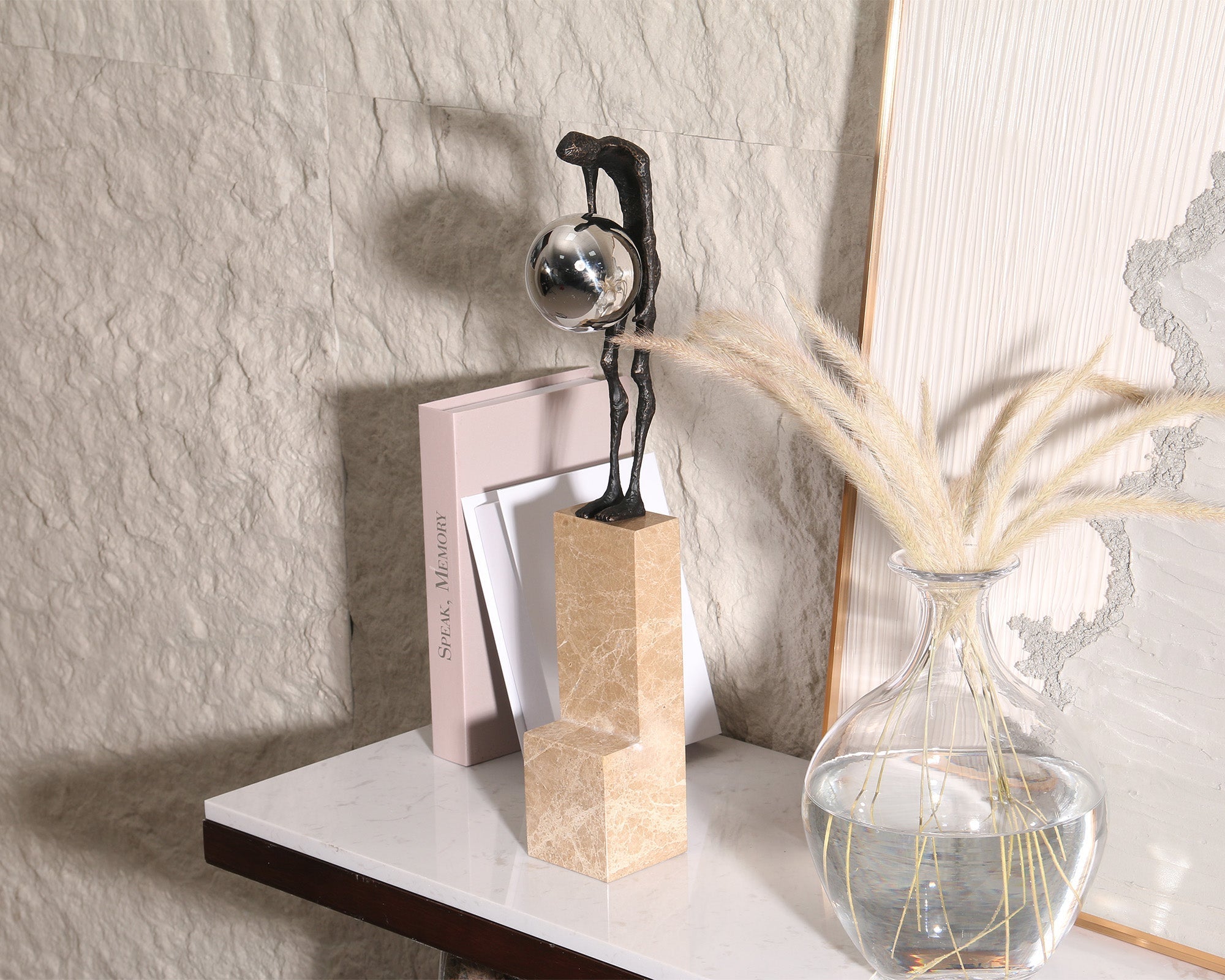 Contemplation Sculpture - Dark Bronze
