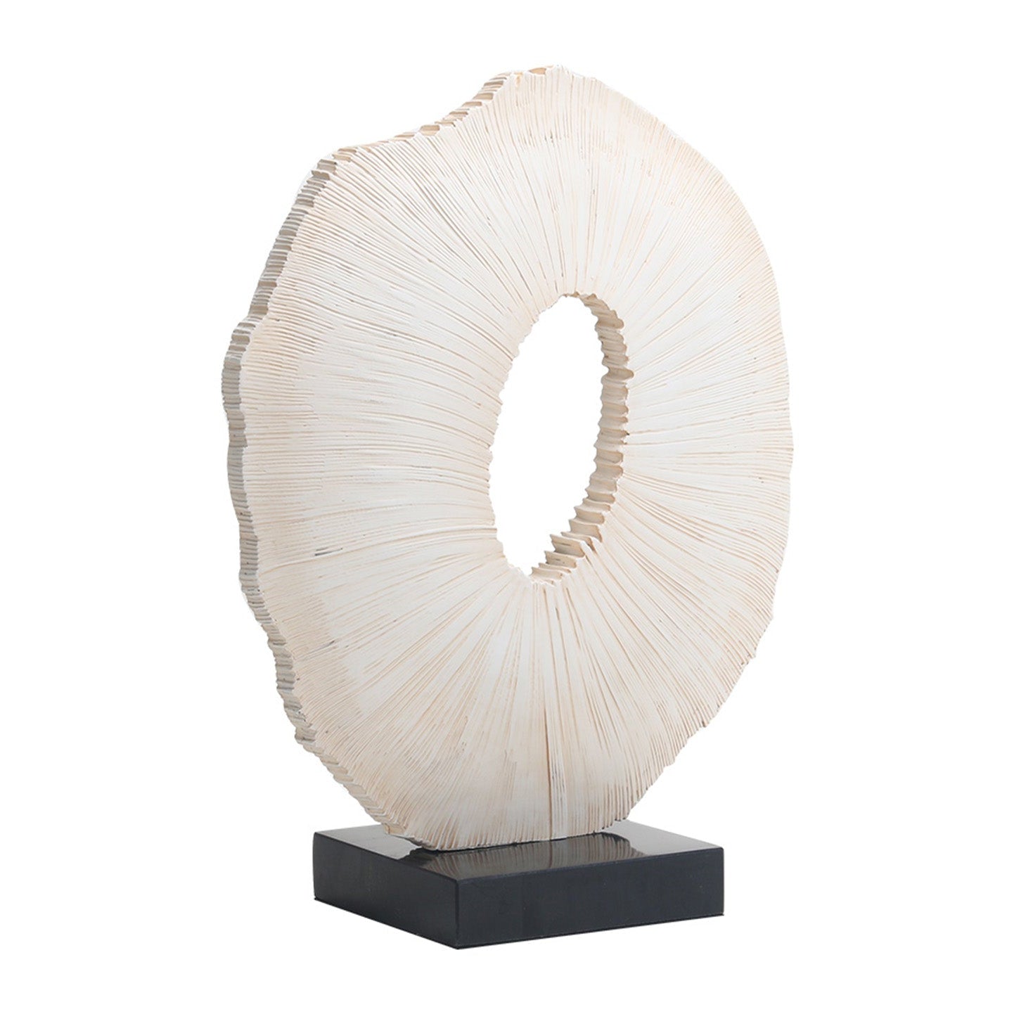 Worn by Time Beige & Black Marble Sculpture