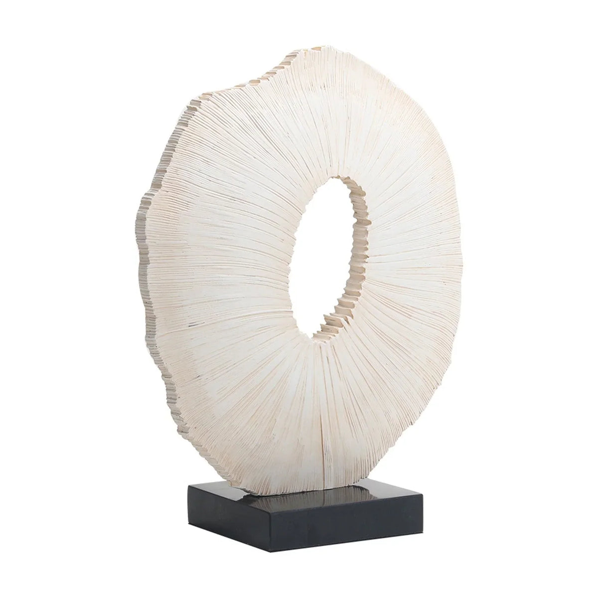 Worn by Time Beige & Black Marble Sculpture