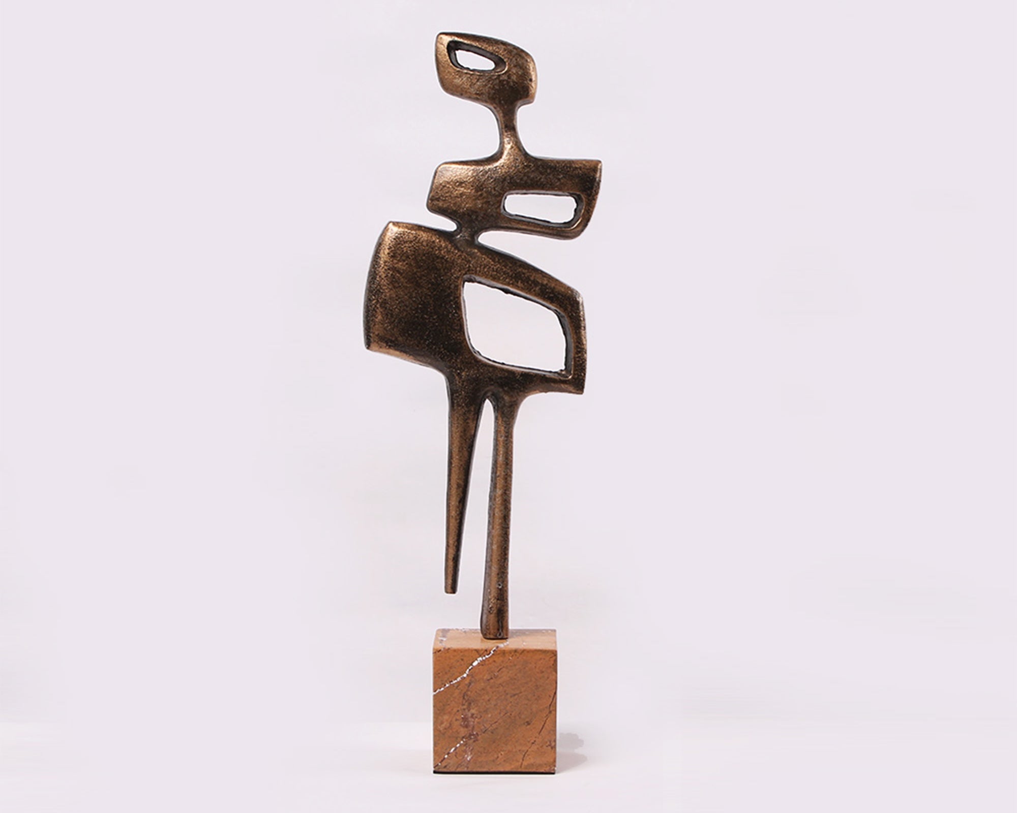 Thalassa Sculpture - Golden Bronze/Marble
