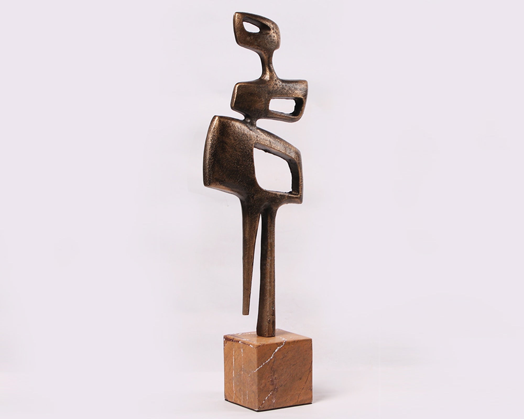 Thalassa Sculpture - Golden Bronze/Marble