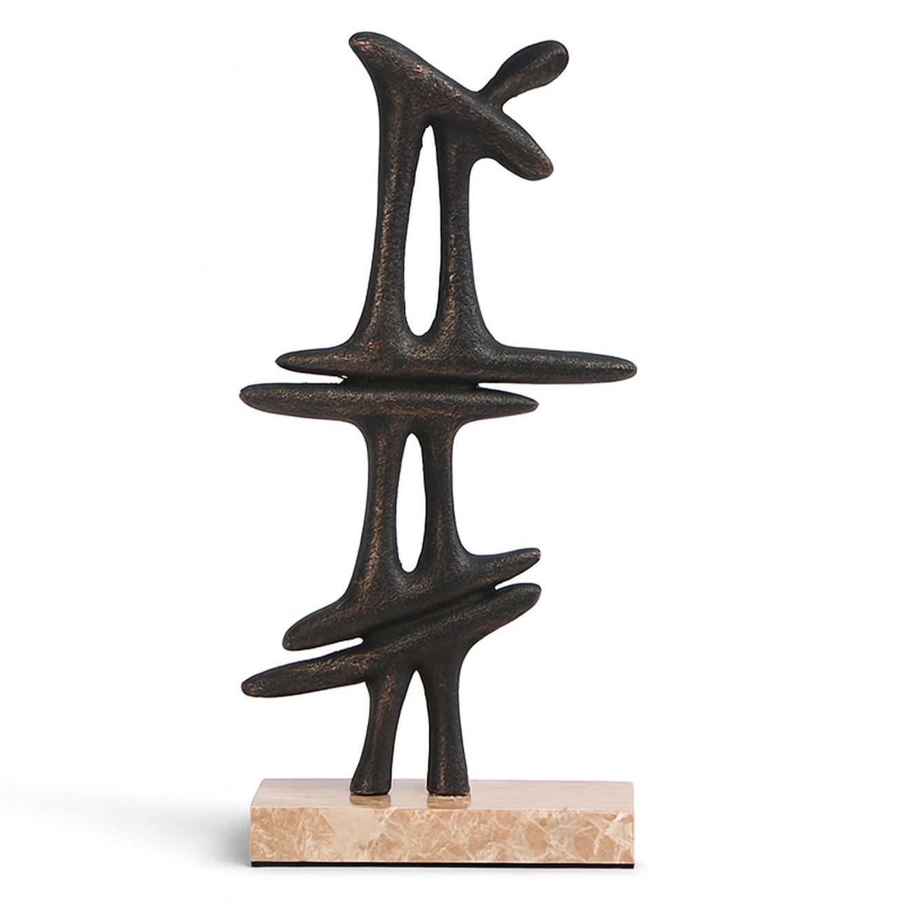 Janua Dark Bronze & Marble Sculpture