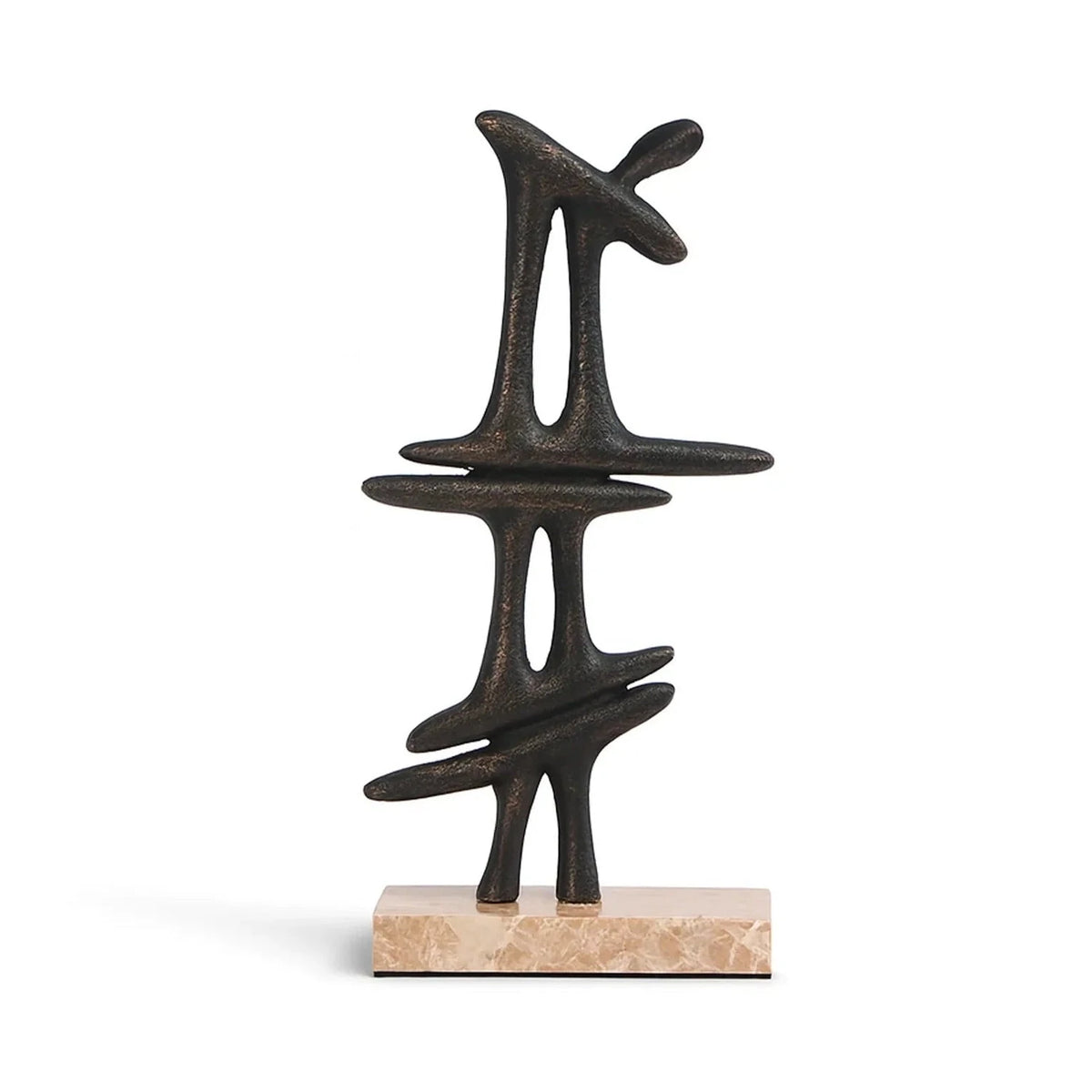 Janua Dark Bronze Aluminium & Marble Sculpture