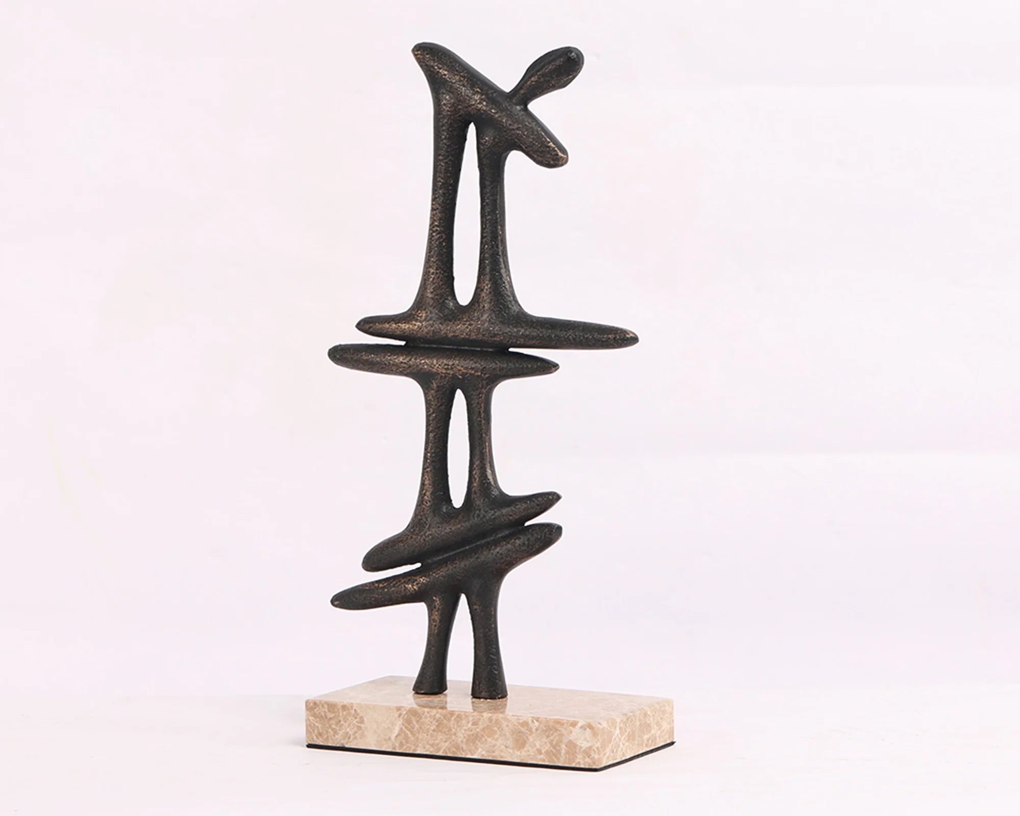 Janua Dark Bronze Aluminium & Marble Sculpture