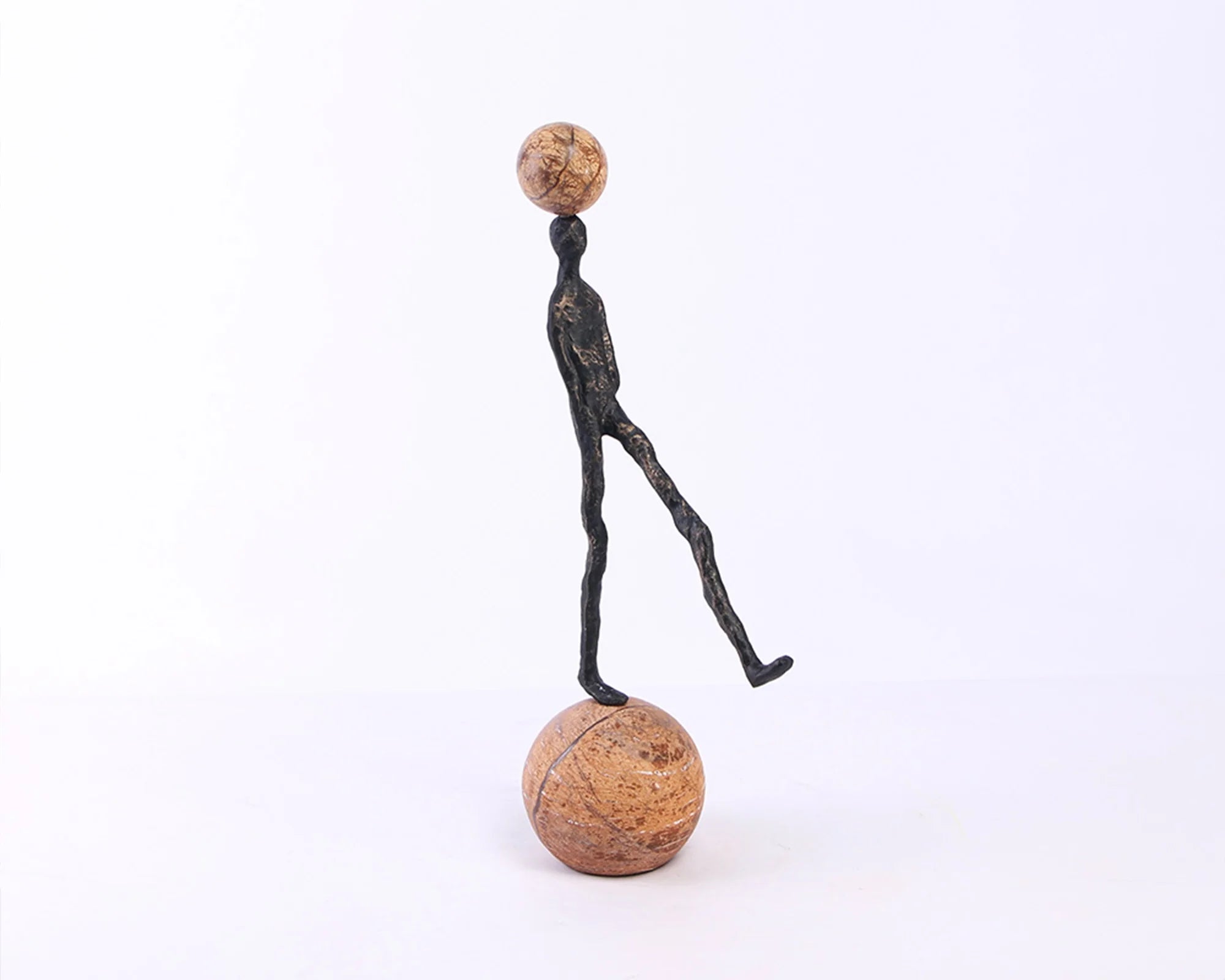 Motus Dark Bronze Aluminium & Marble Sculpture