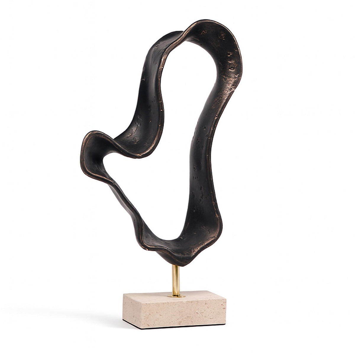 Ondra Dark Bronze & Marble Sculpture