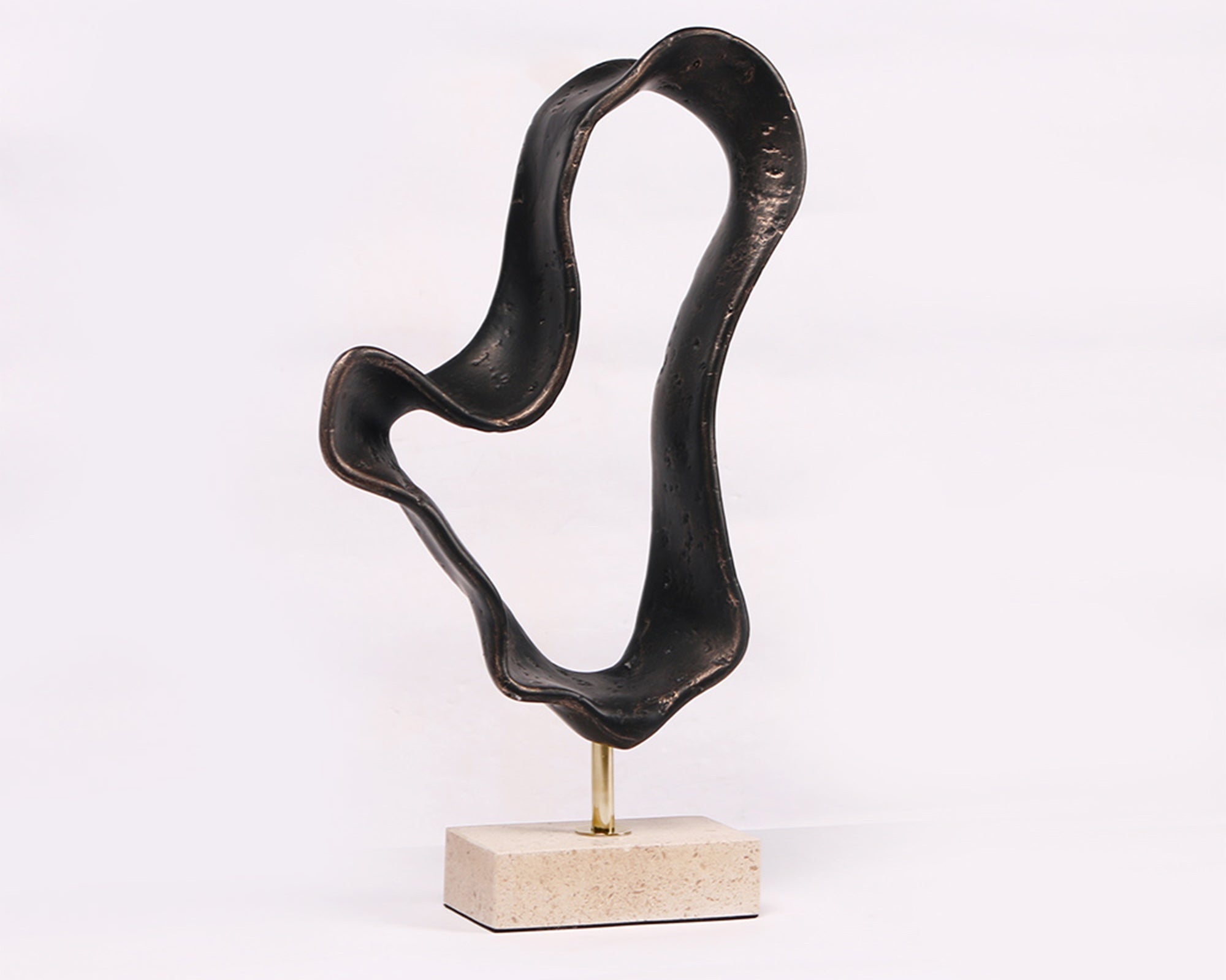 Ondra Dark Bronze & Marble Sculpture