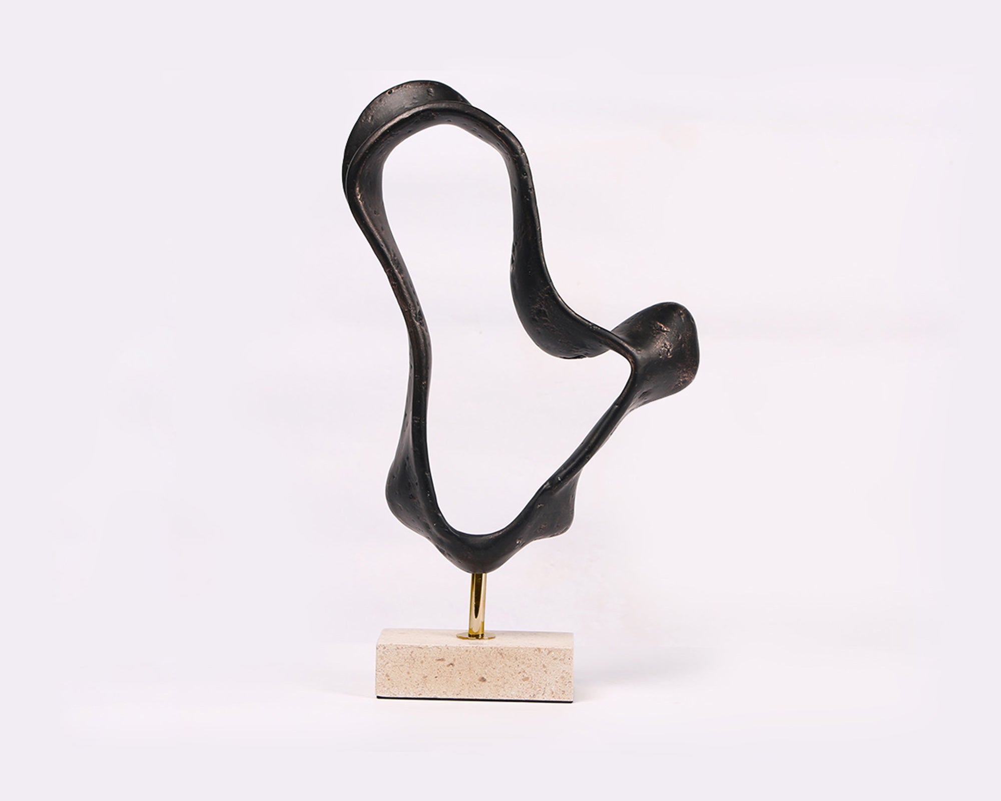 Ondra Dark Bronze & Marble Sculpture