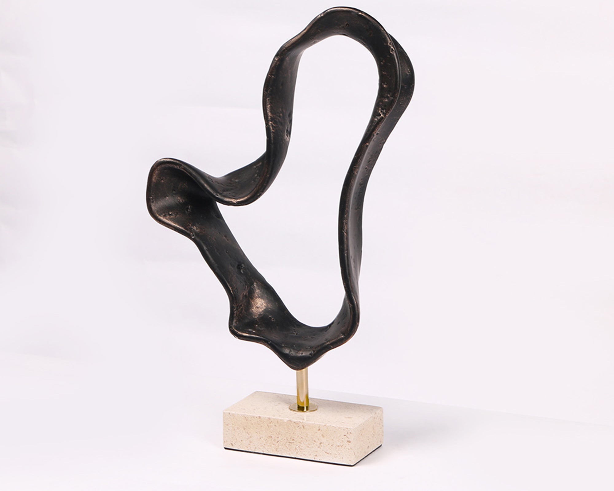 Ondra Dark Bronze & Marble Sculpture