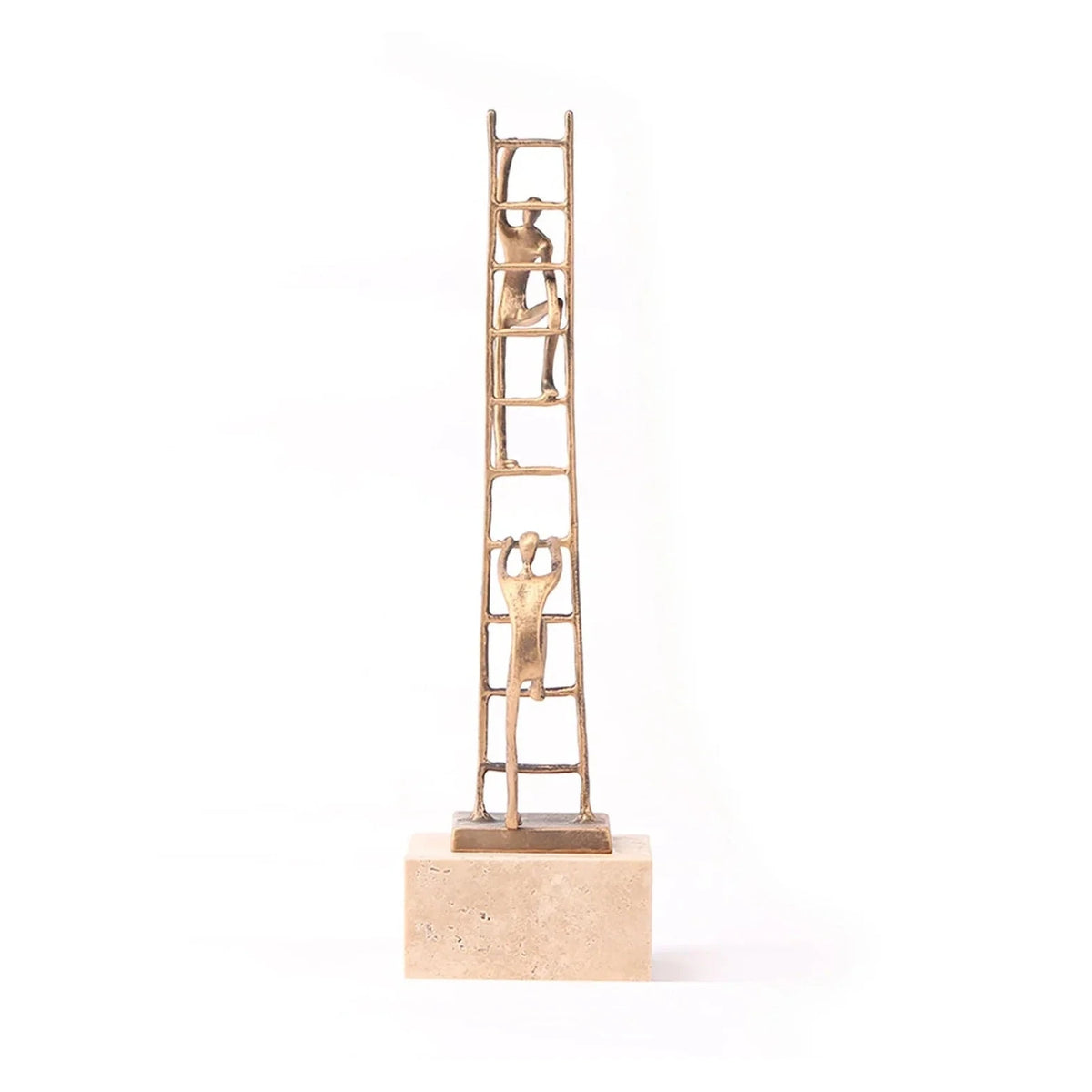 Ascensus Golden Bronze & Marble Sculpture