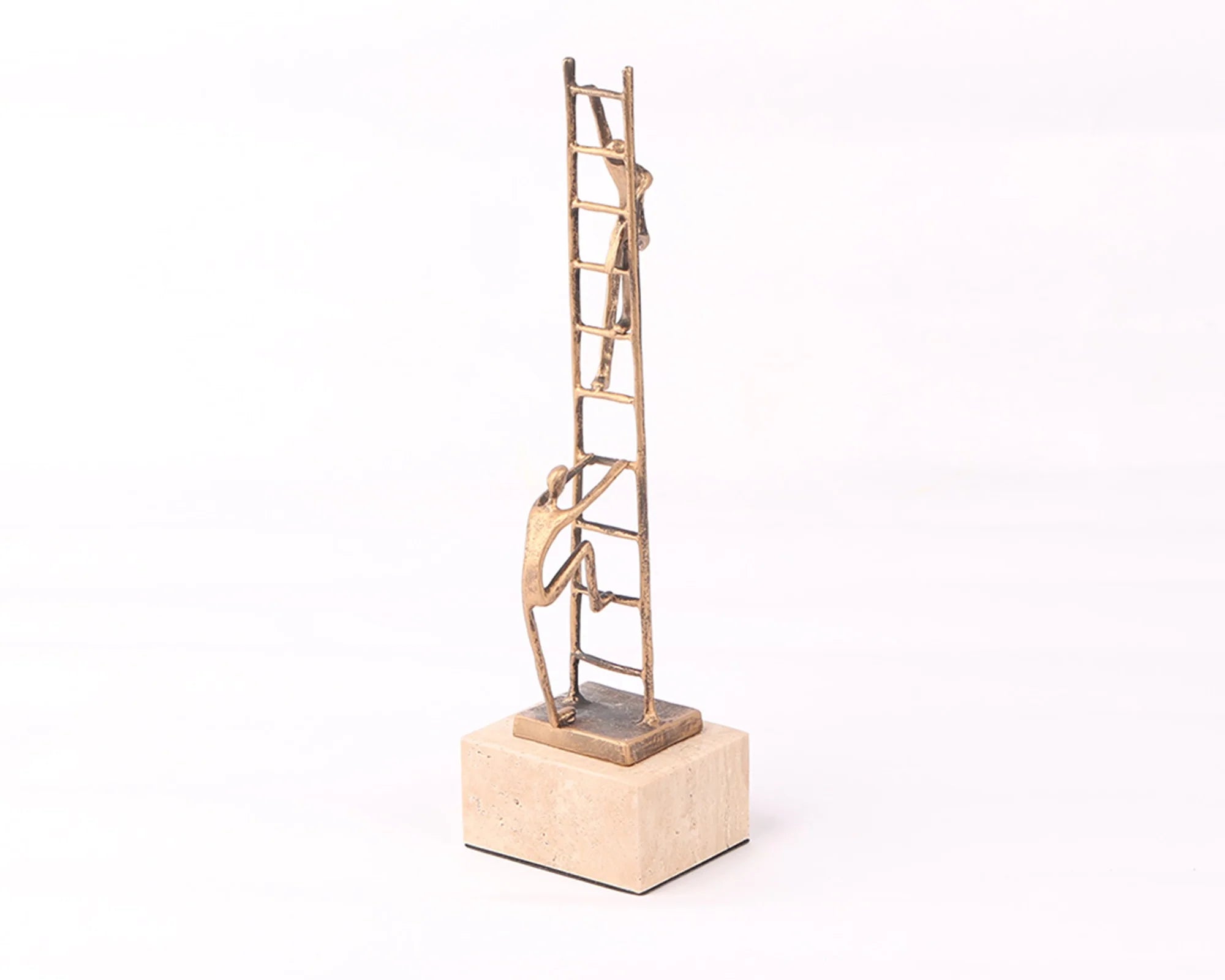 Ascensus Golden Bronze & Marble Sculpture