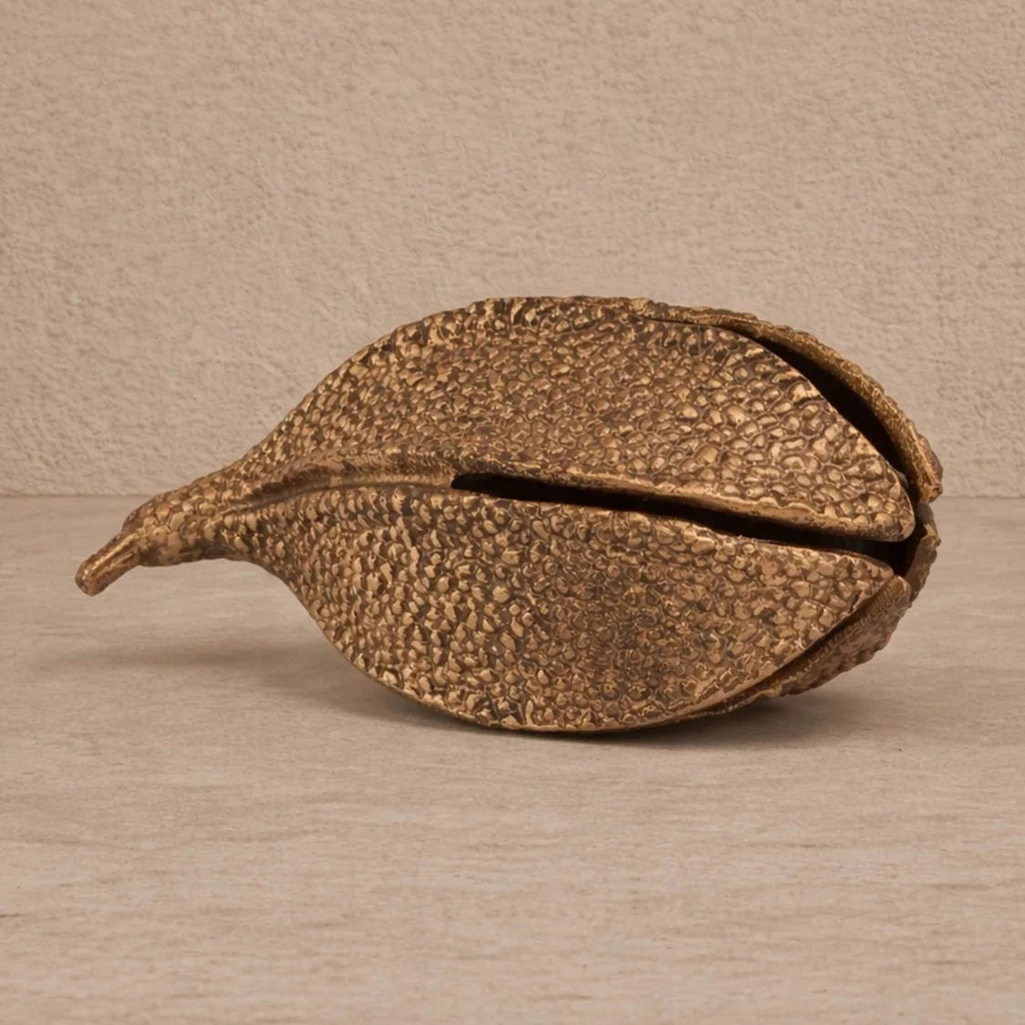 Calyx Gold Bronze Textured Metal Sculpture