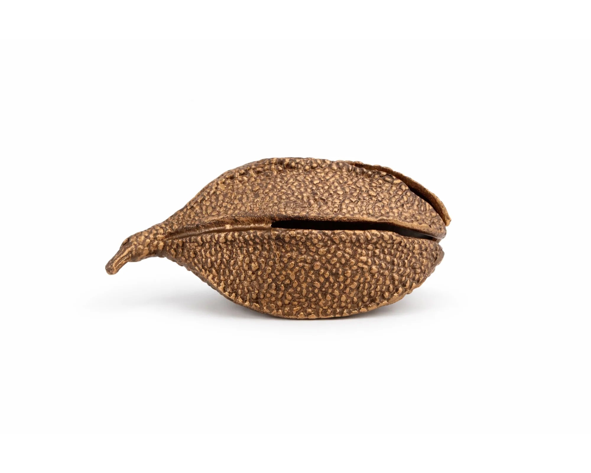 Calyx Gold Bronze Textured Metal Sculpture