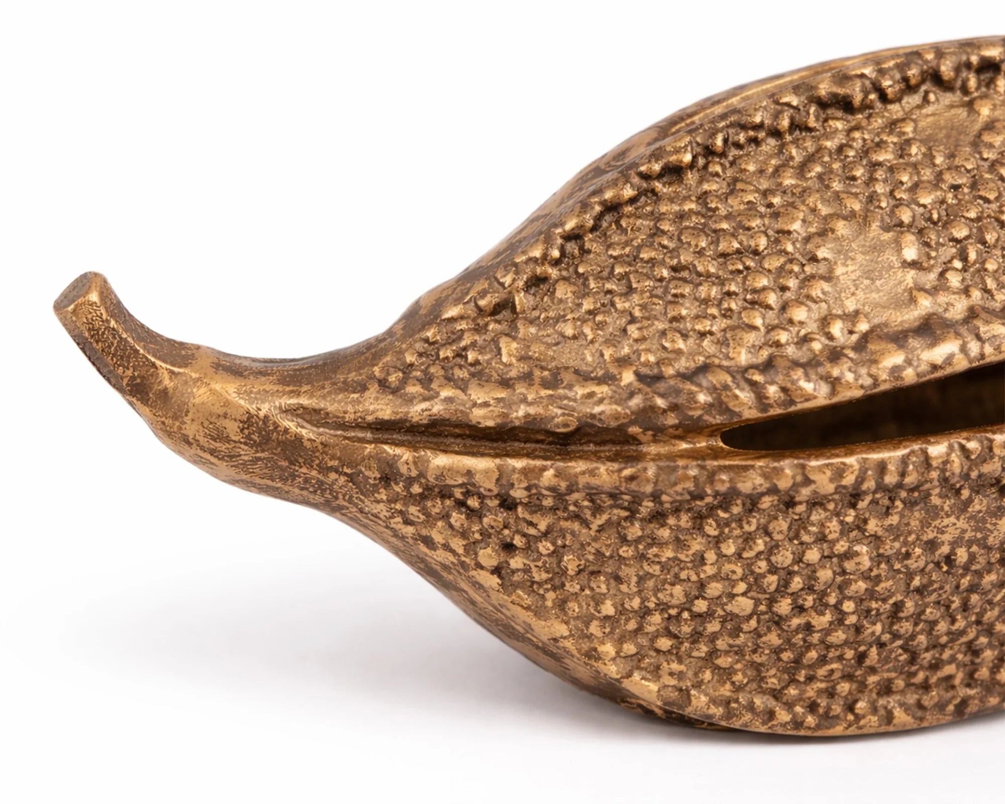 Calyx Gold Bronze Textured Metal Sculpture