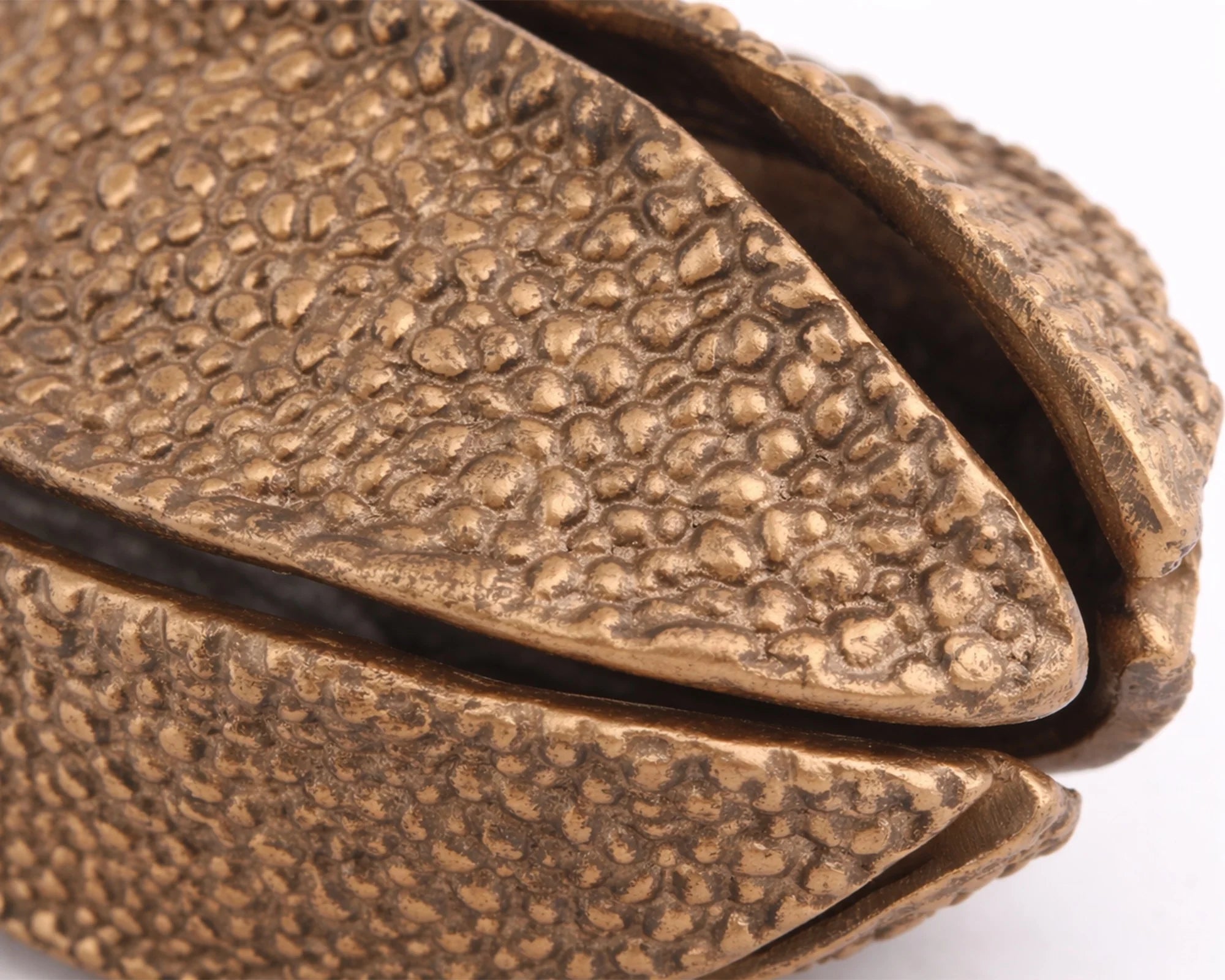 Calyx Gold Bronze Textured Metal Sculpture