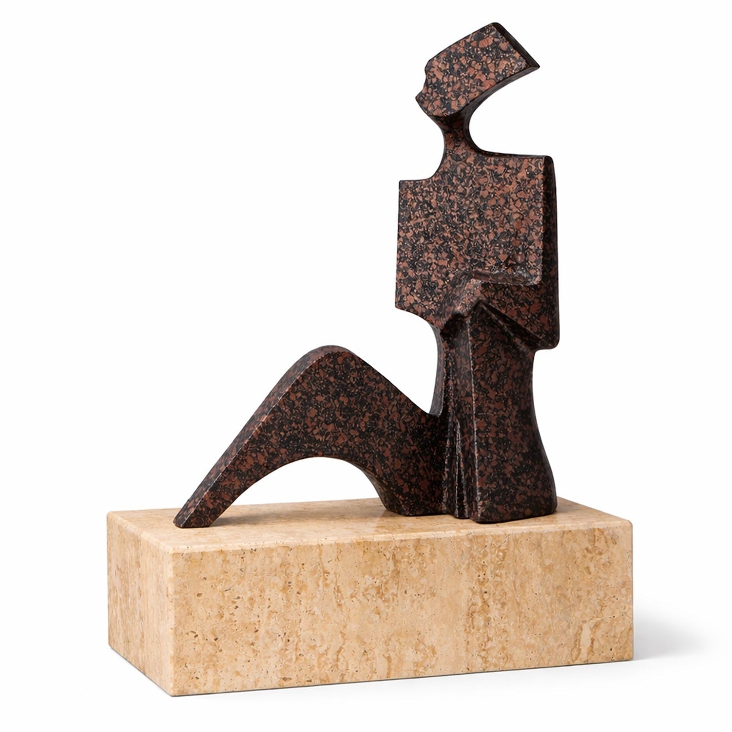 Cassia Speckled Black Bronze Effect Marble Sculpture