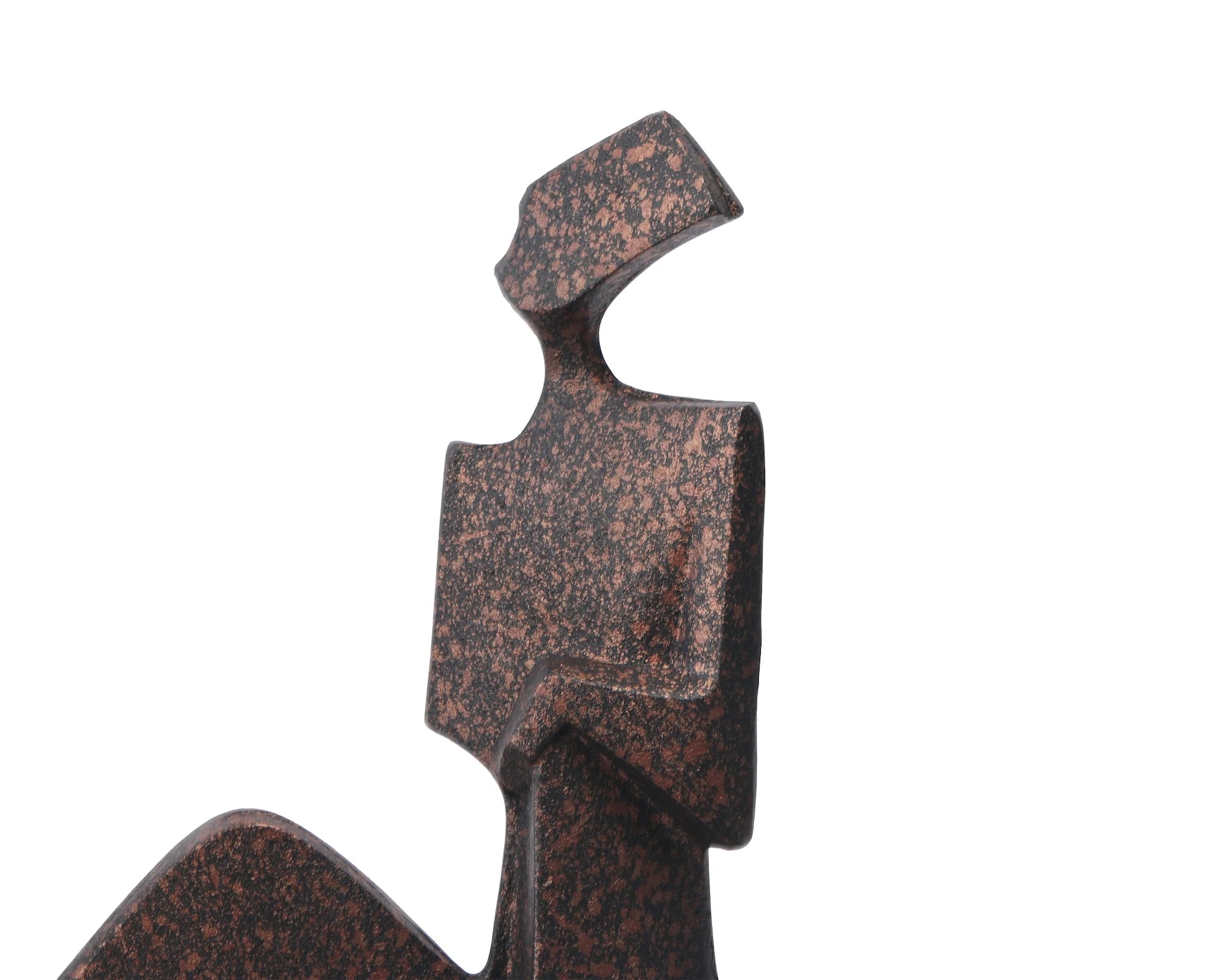 Cassia Speckled Black Bronze Effect Marble Sculpture