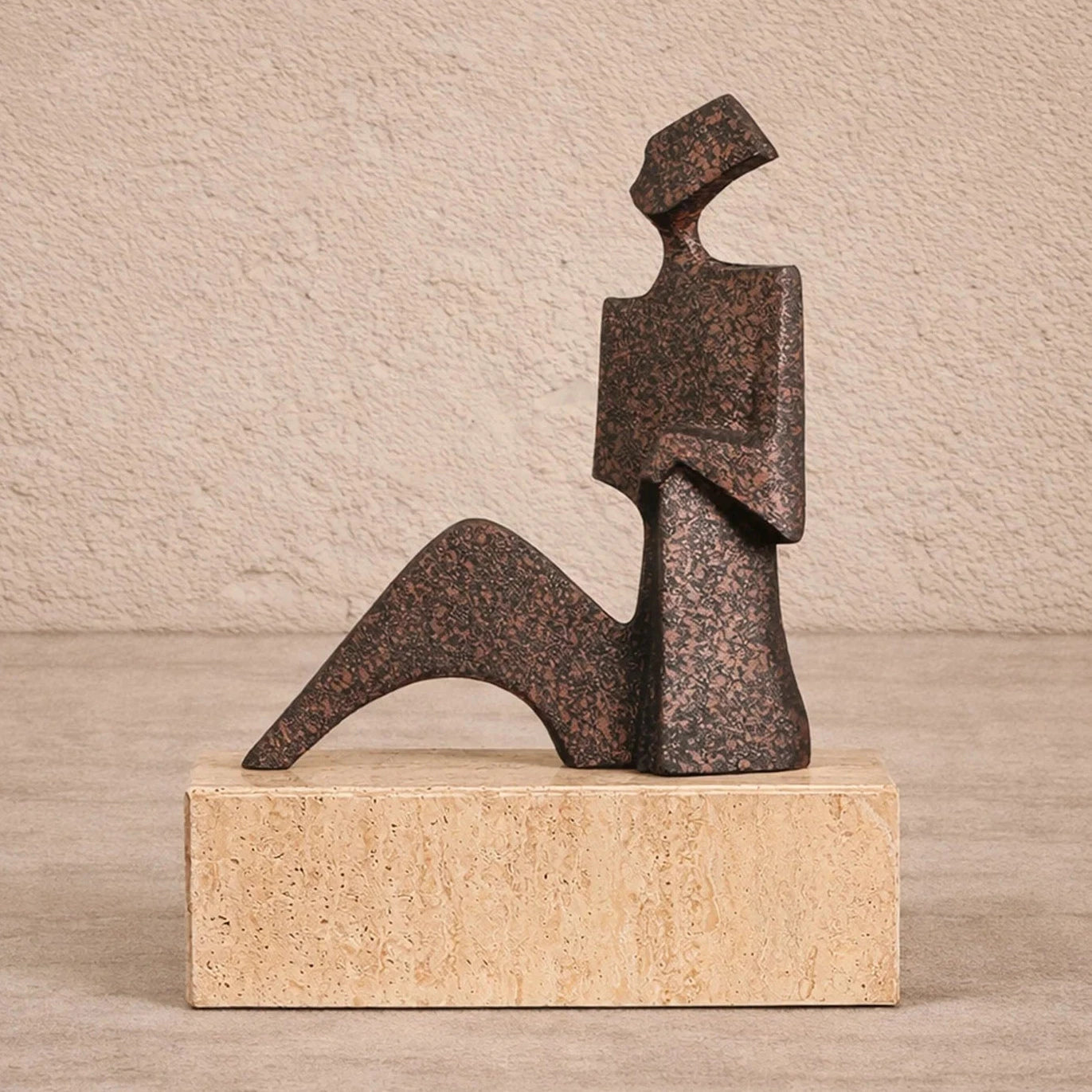 Cassia Speckled Black Bronze Effect Marble Sculpture