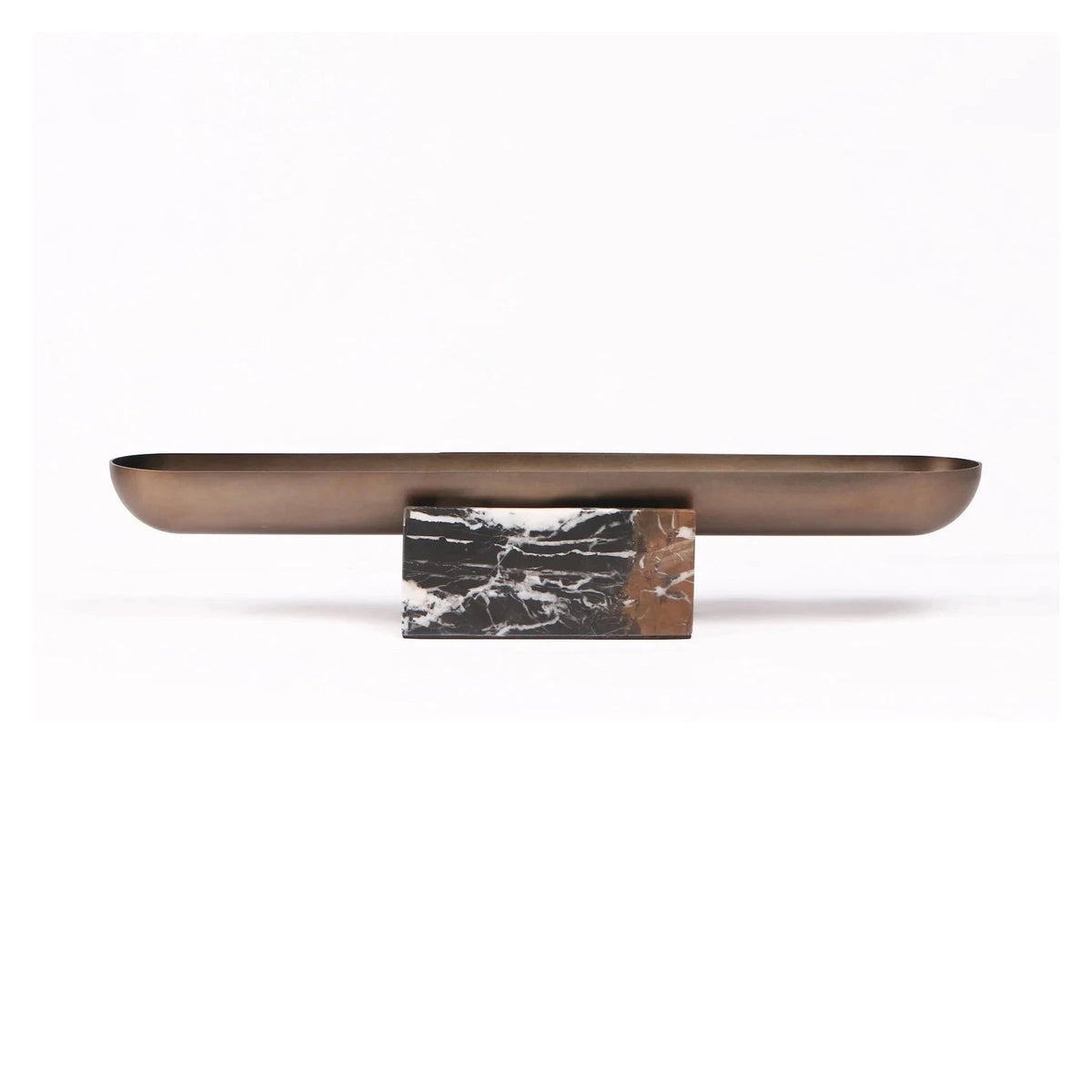 Samara Gold Bronze & Marble Tray