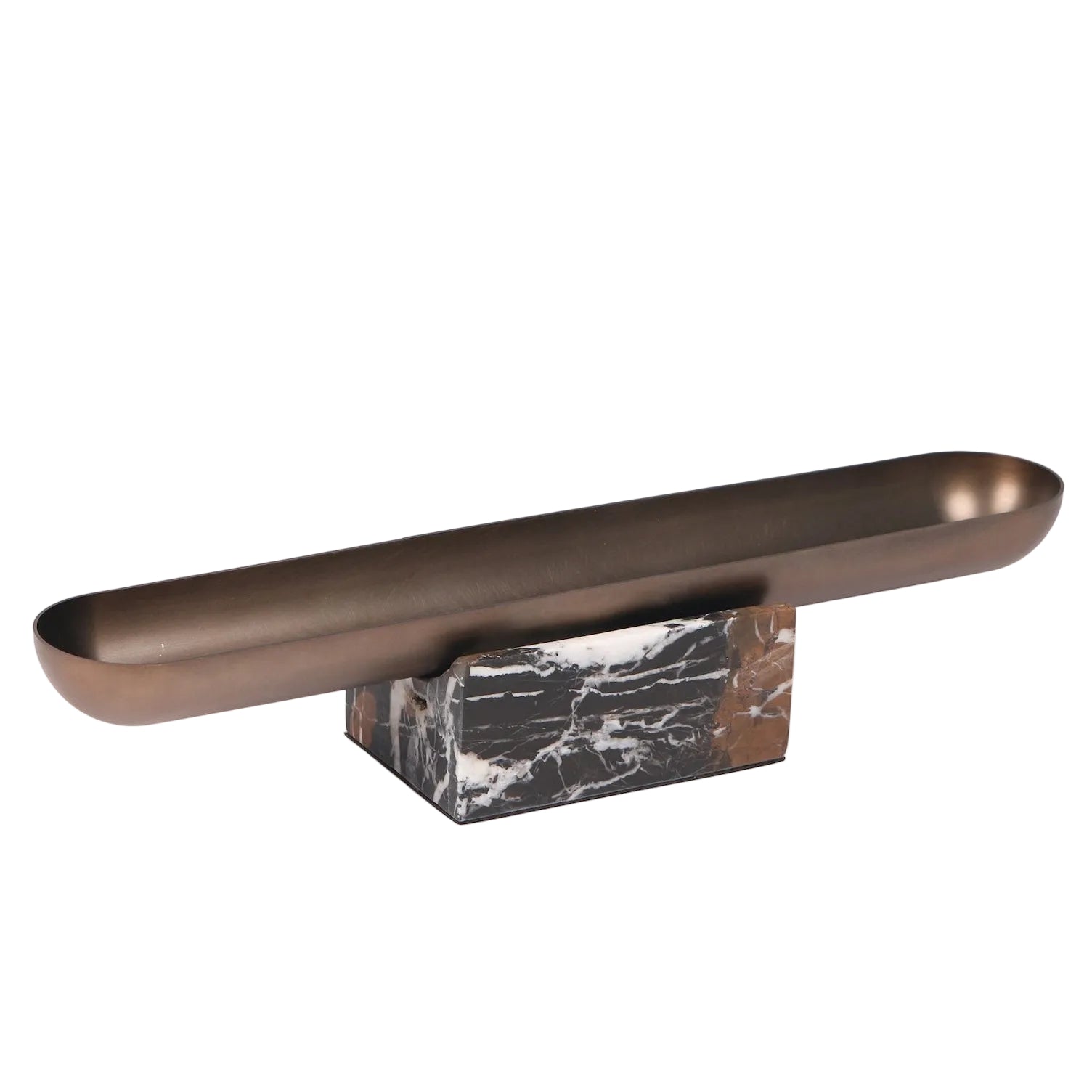 Samara Gold Bronze & Marble Tray