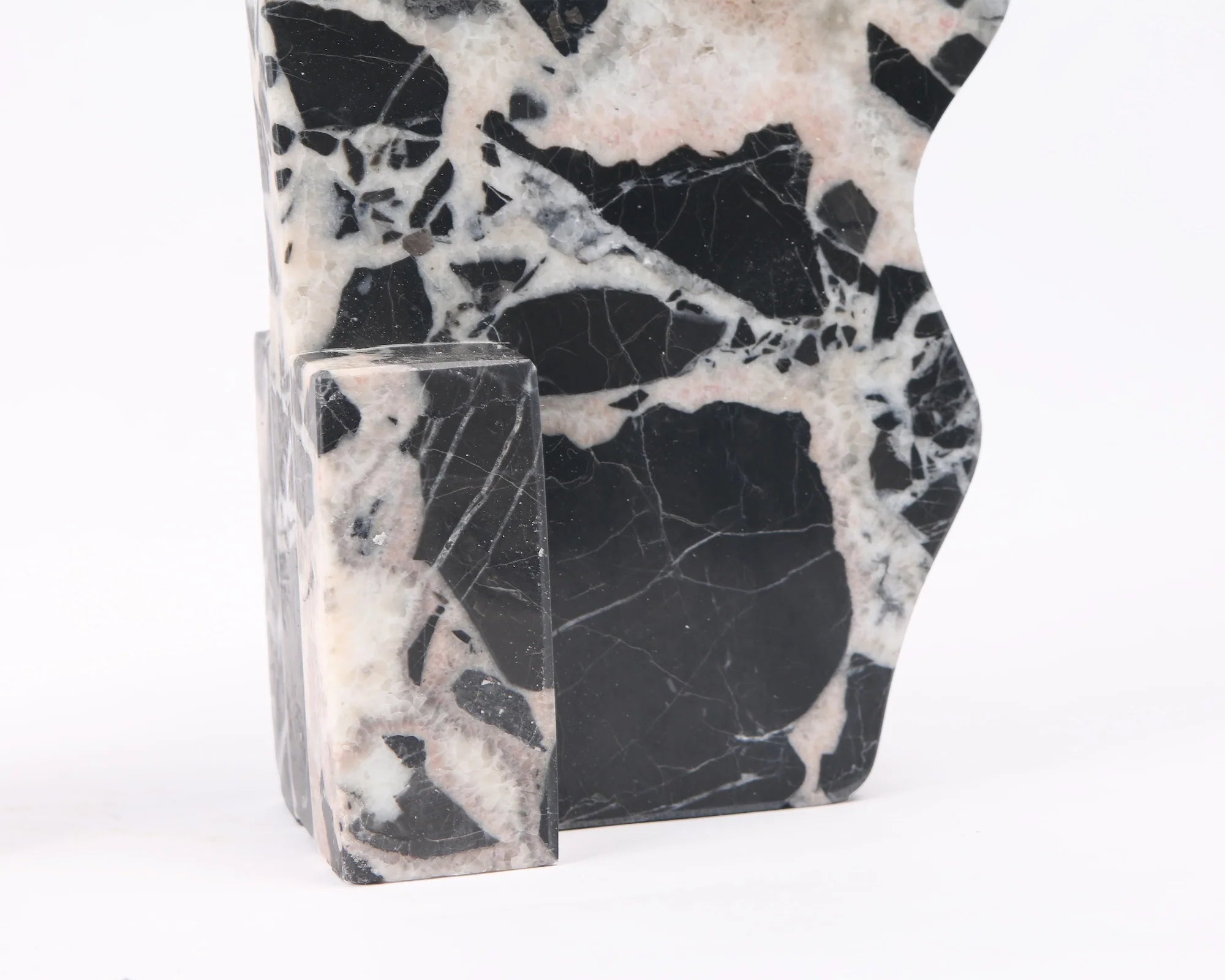Cortex Black Marble Bookends
