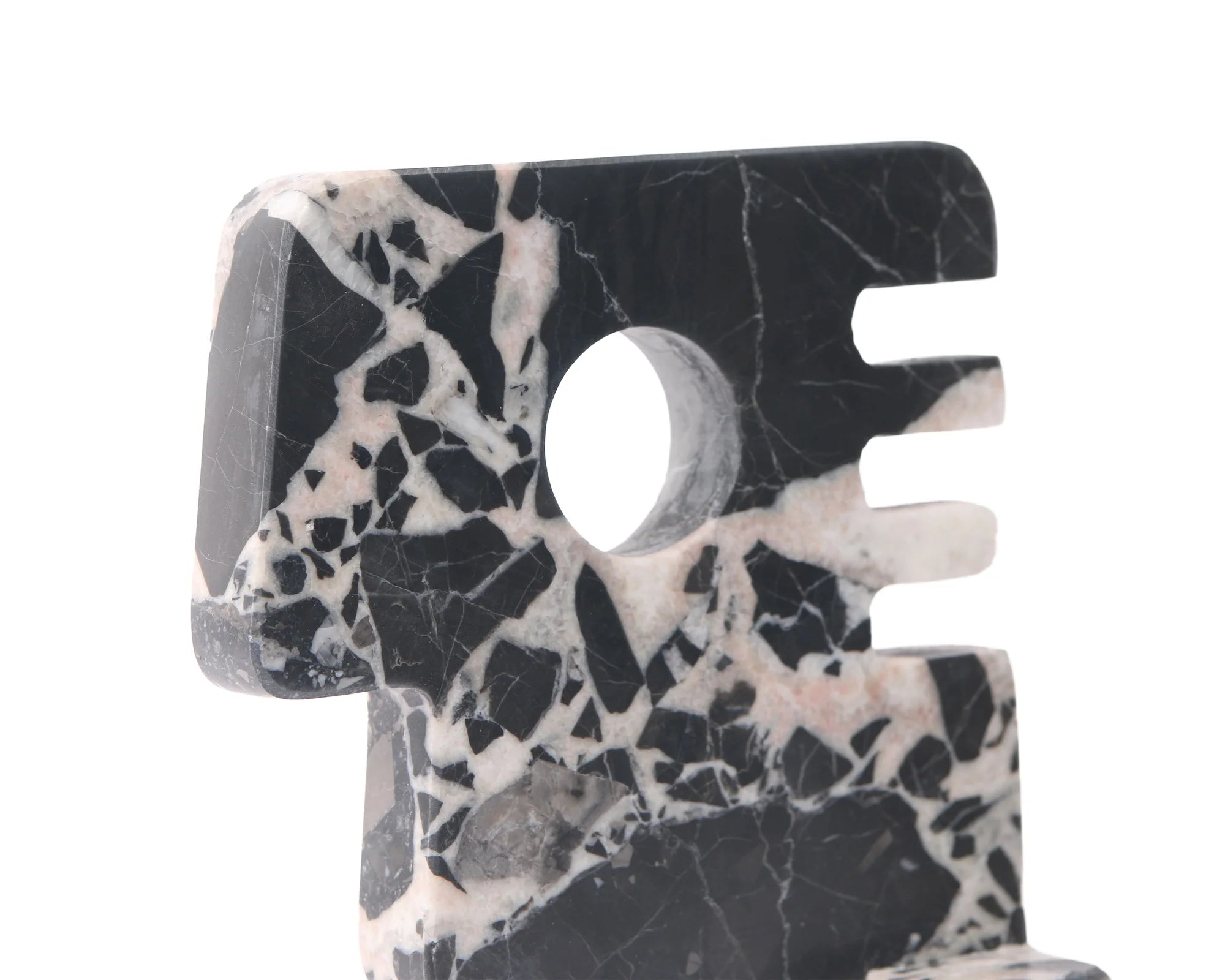 Cortex Black Marble Bookends