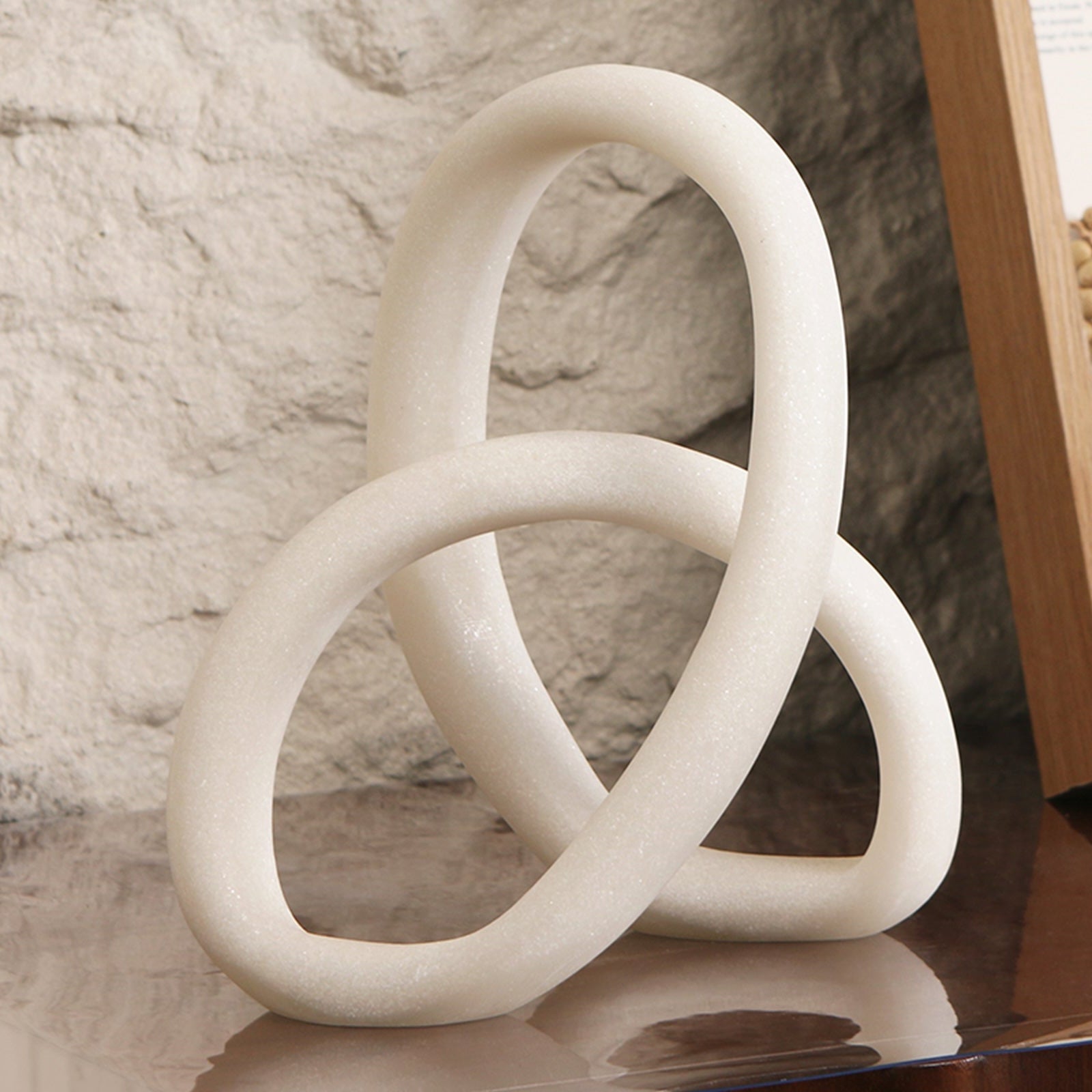 Loop White Marble Sculpture