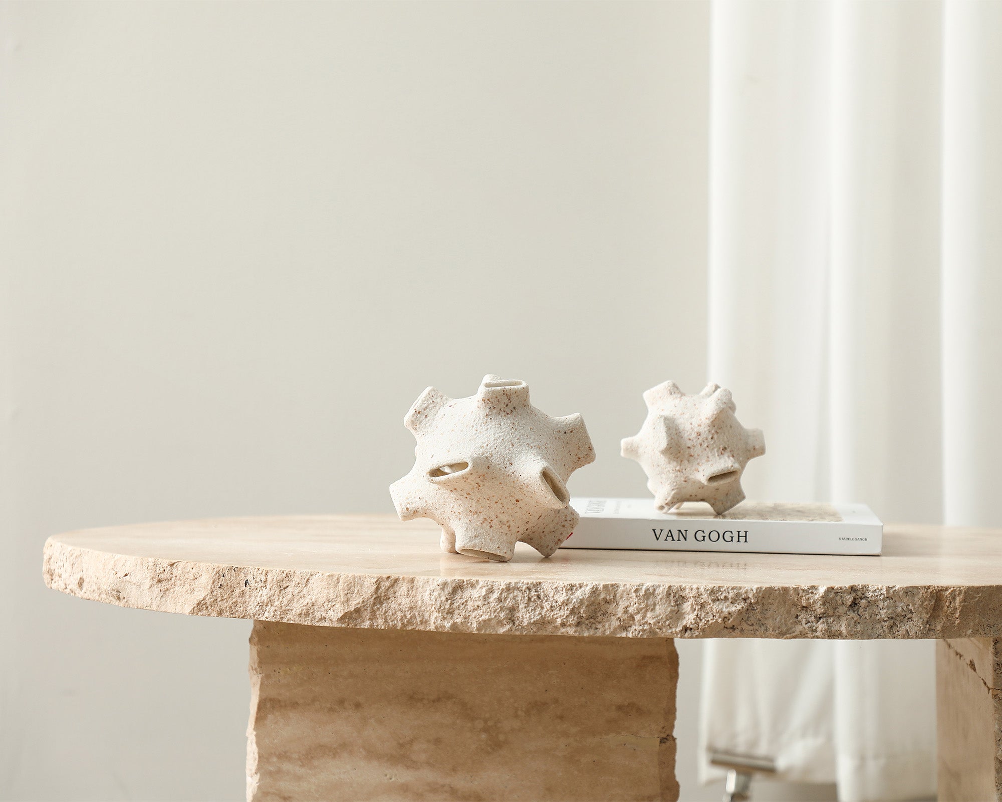 Orb Sculpture Small - Ivory Resin