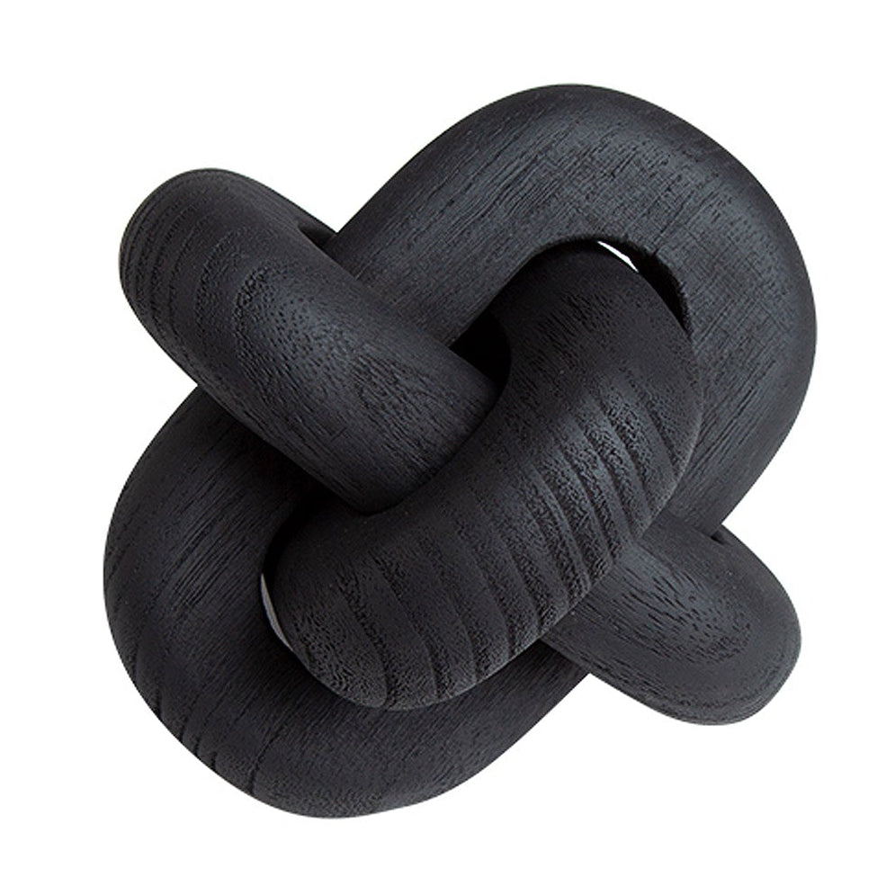 Buckle Black Wood Sculpture