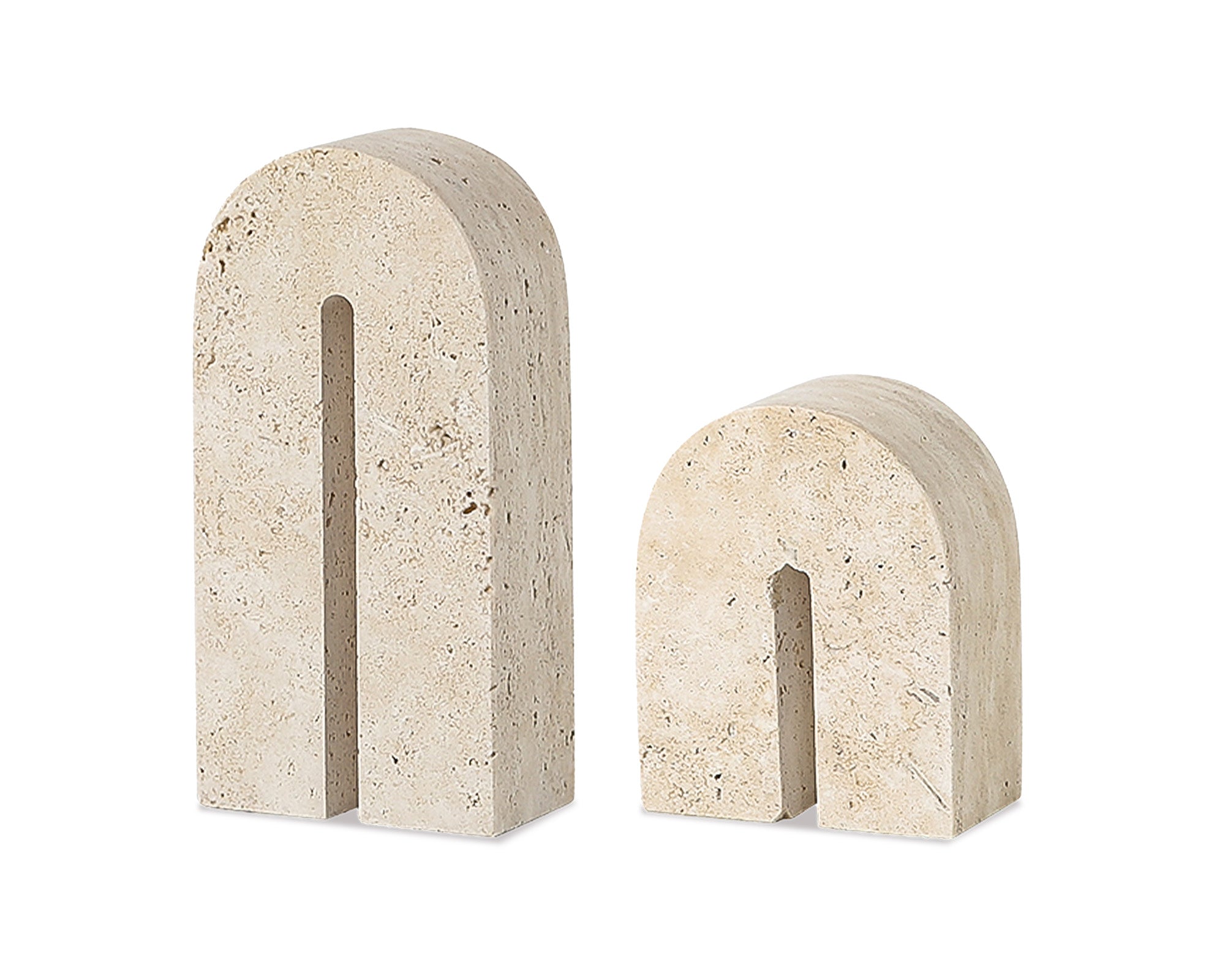 Dolmi Travertine Sculpture Small - Beige